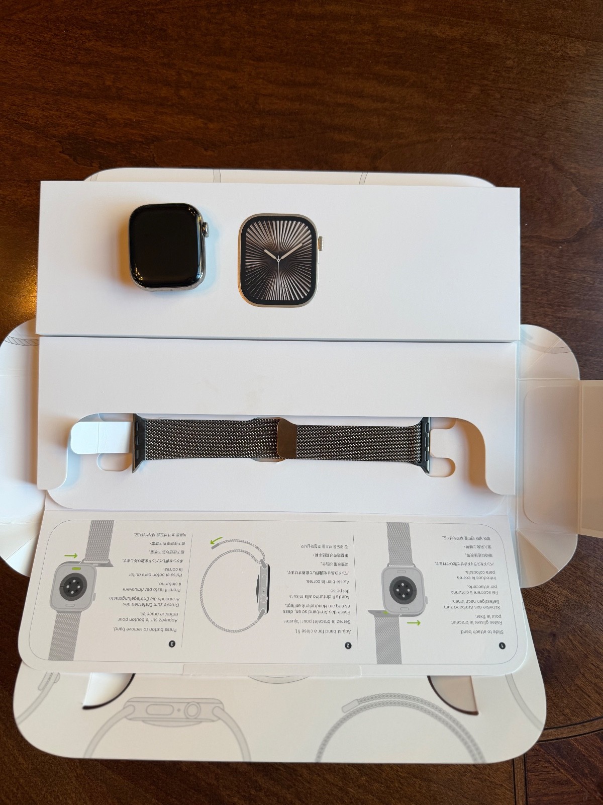 Apple Watch Series 10 42mm Natural Titanium GPS+LTE Milanese + AppleCare+