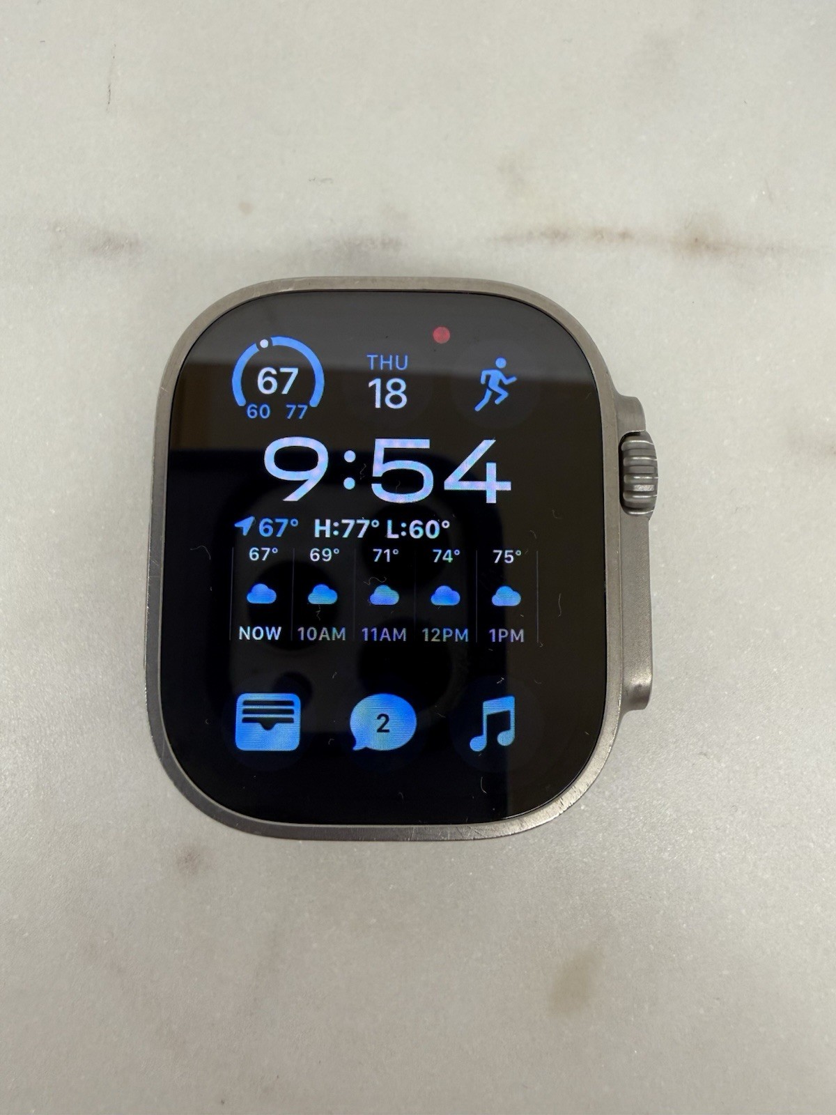 Apple Watch Ultra 2 49mm Titanium GPS + Cellular MRF63LL/A – No Band – Great