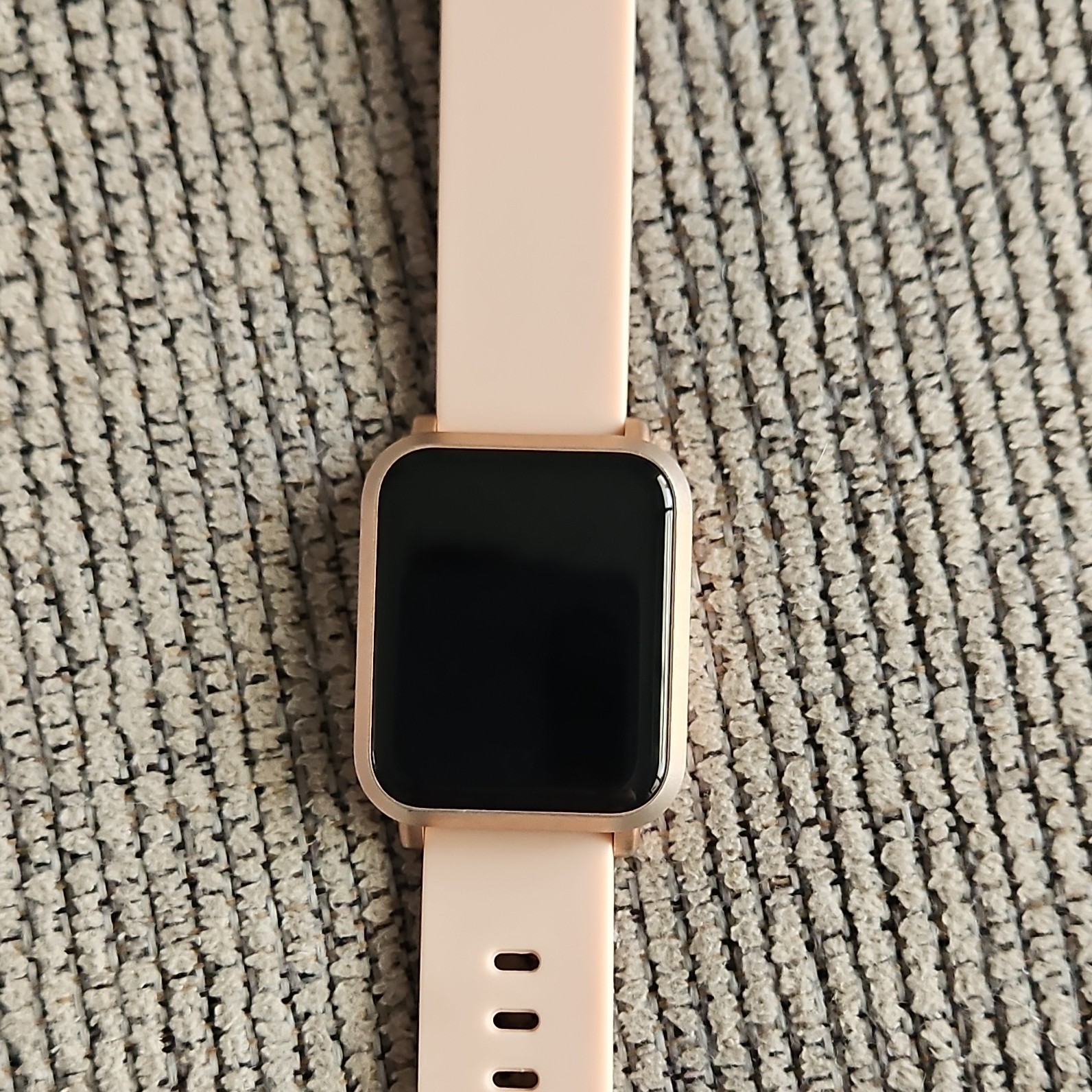iTOUCH ITA38605 Smartwatch Pink Silicone Band Rose Gold Metal Case