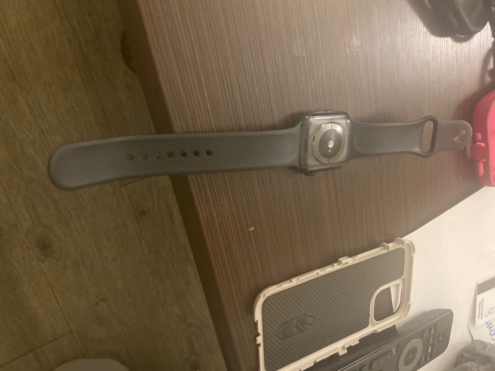 Apple Watch Series 5 44mm Space Gray Aluminium Case with Black Sport Band – S/M