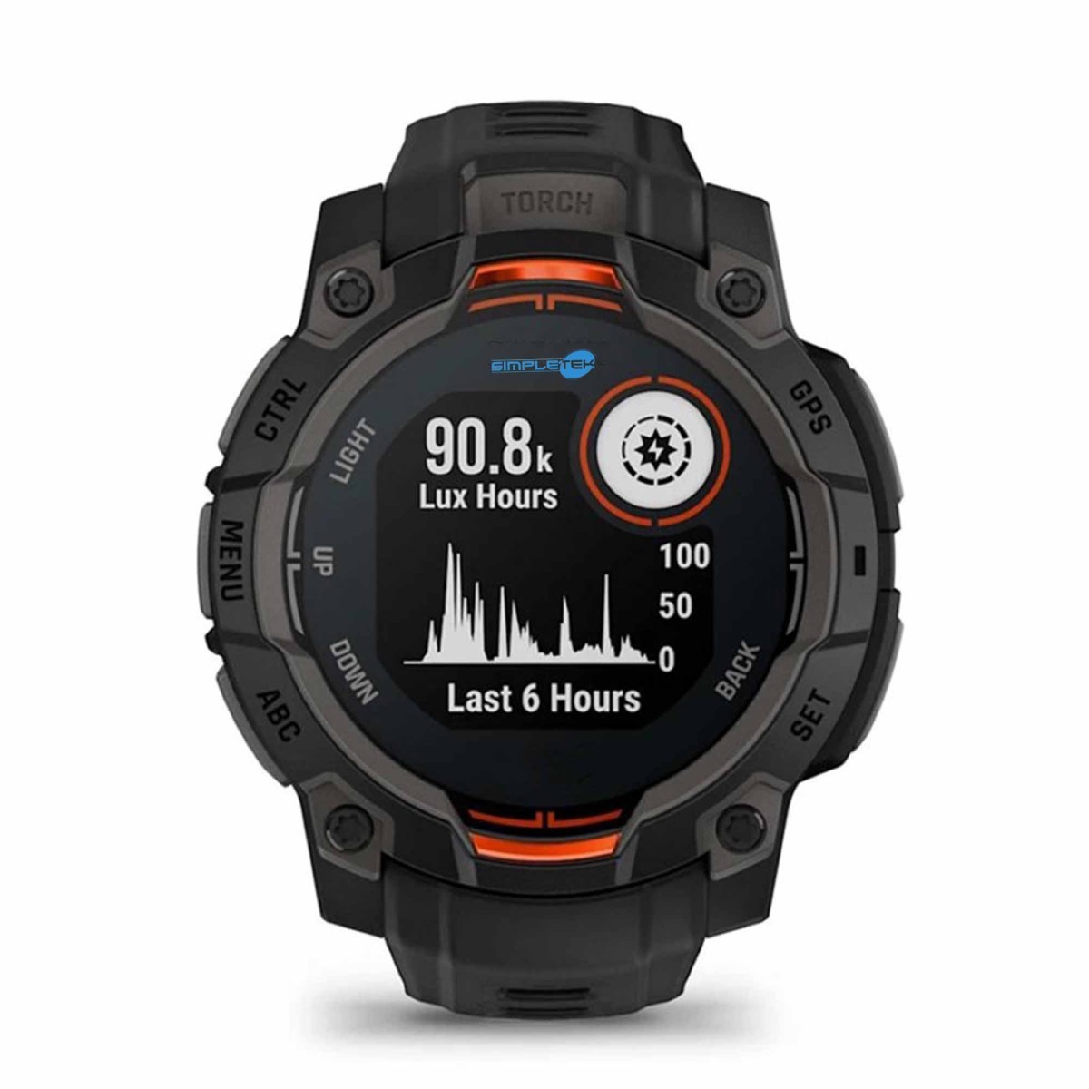 Instinct 3 45mm Solar GPS Smartwatch 10atm LED Flashlight 28 Days Black_