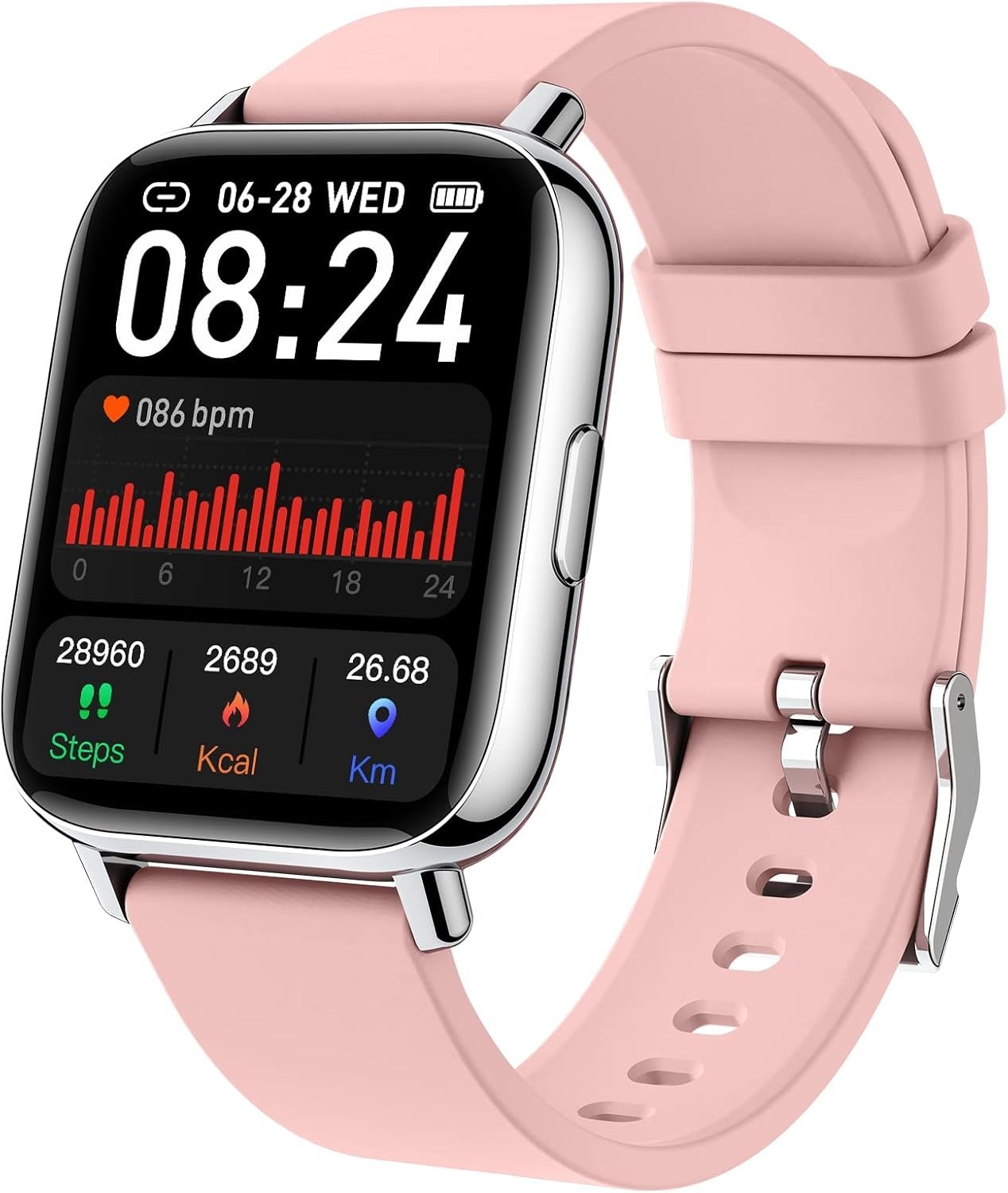 Women’s Smart Watch Bluetooth SmartWatch For Apple iPhone iOS and Android…