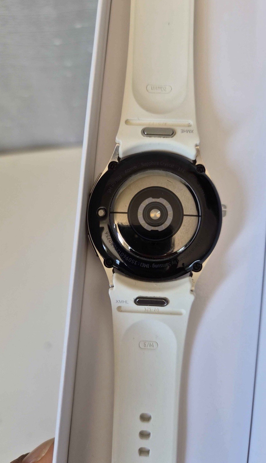 Samsung Galaxy Watch5 44mm Aluminum Case White Band Smartwatch SM-R910NZSAXAA
