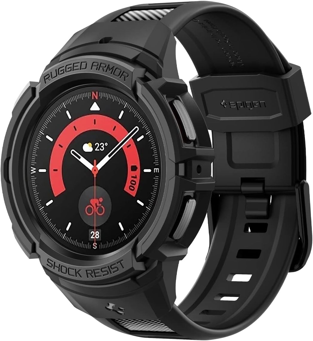 Case & Band for Samsung Galaxy Watch 5 Pro 45mm Rugged Armor Protector