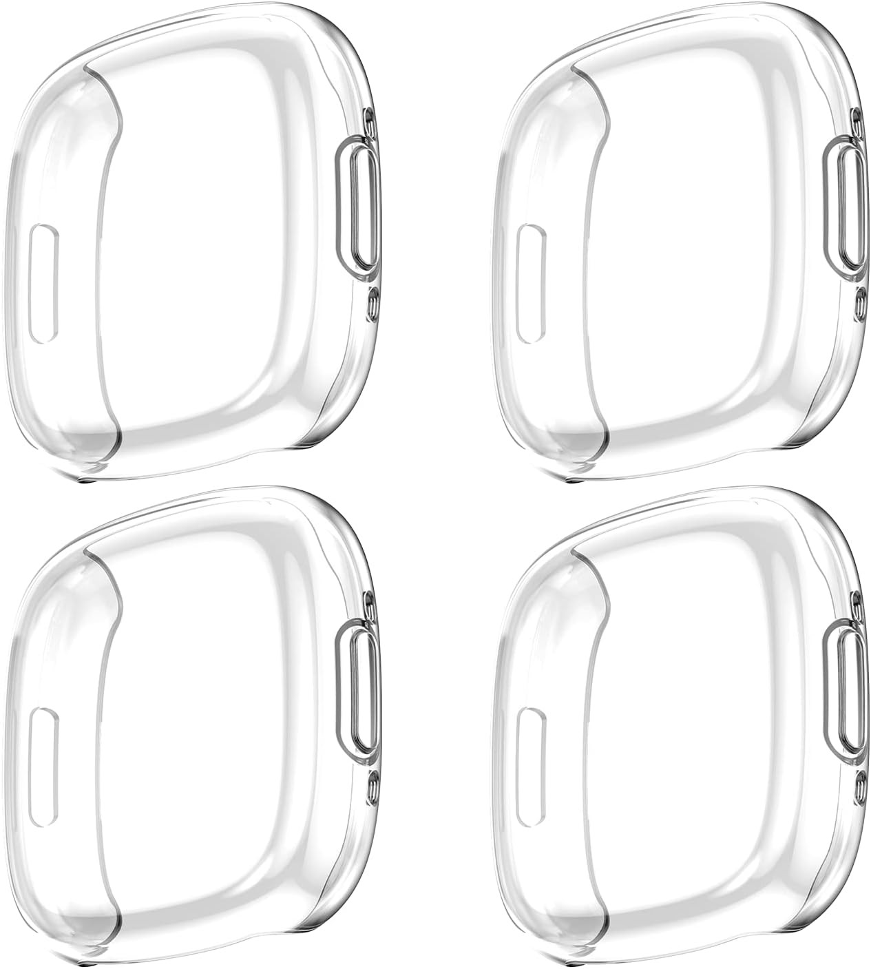 Fitbit Sense 2/Versa 4 Screen Protector Case Pack of 4 – Clear by Rc-Z