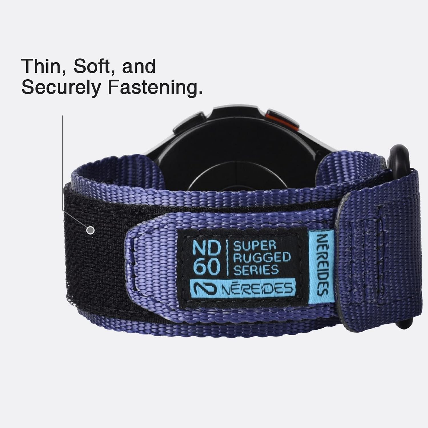 20mm Nylon Sports Strap for Galaxy Watch 7 6 5 4 40mm 44mm, Active 2, Purple