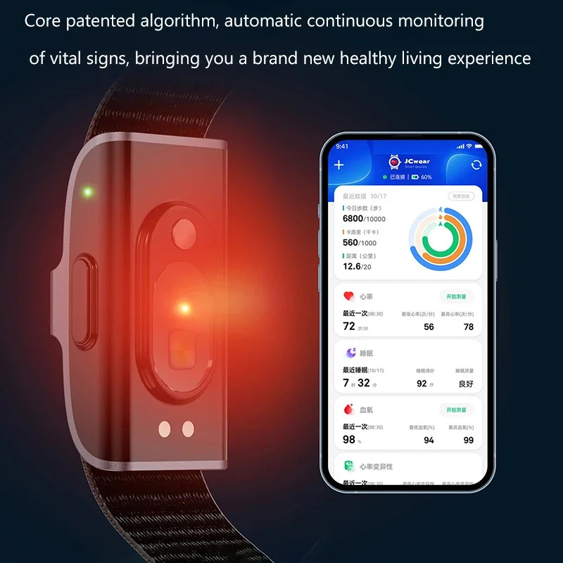 Smart Bracelet Heart Rate Blood Pressure Monitor Pedometer for Men Women x