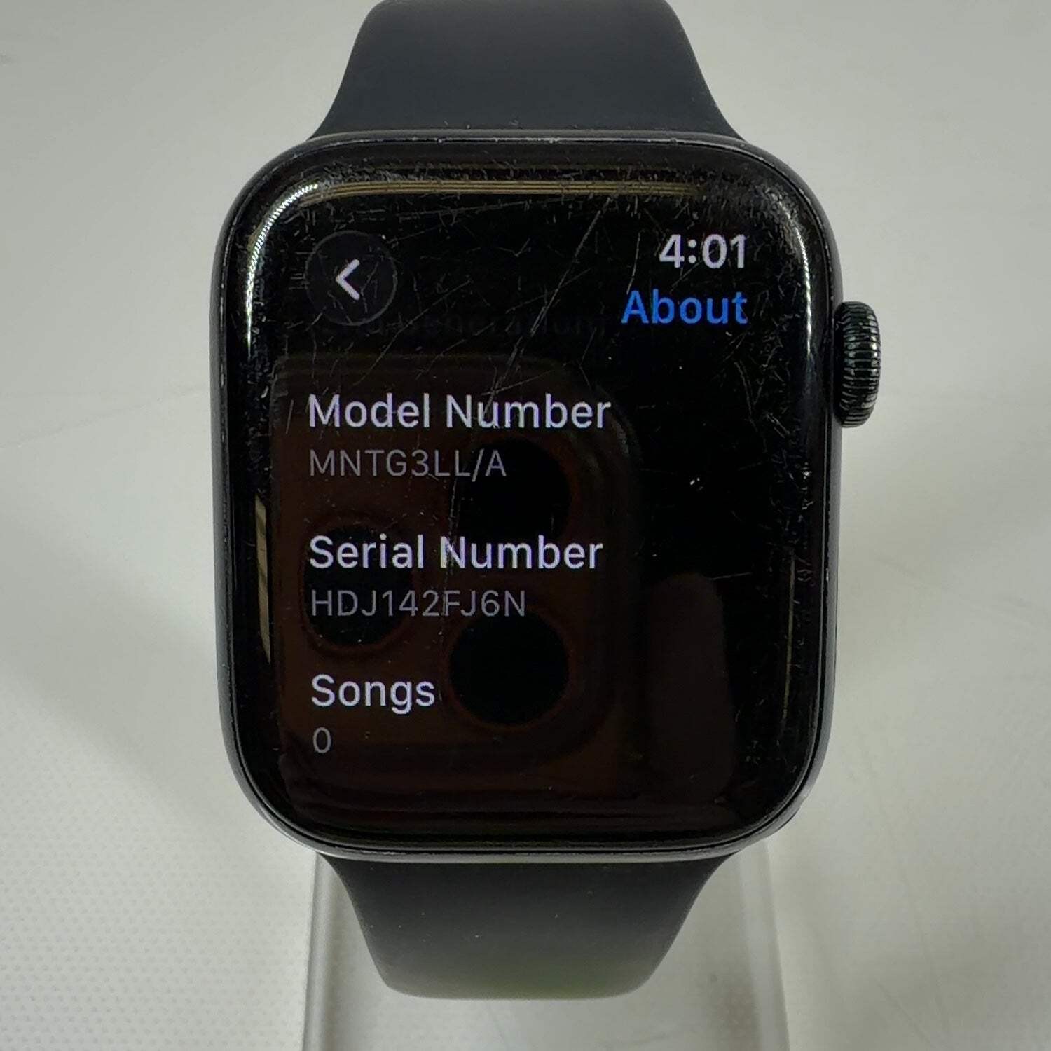 GPS Only Apple Watch SE 2nd Gen 44MM Midnight Black Sport Band MNTG3LL/A