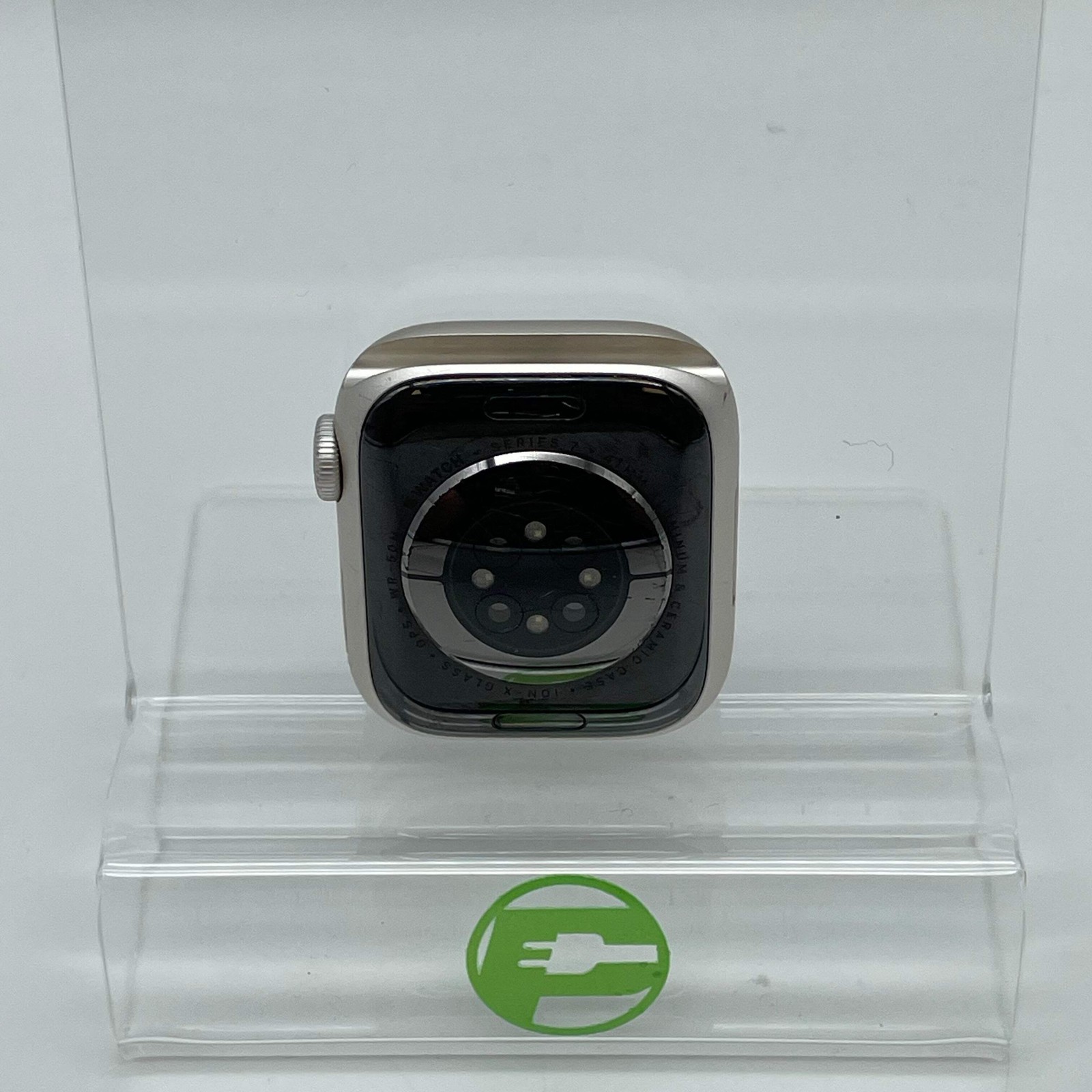 GPS Only Apple Watch Series 7 41MM Silver Aluminum MKNE3LL/A Face Only