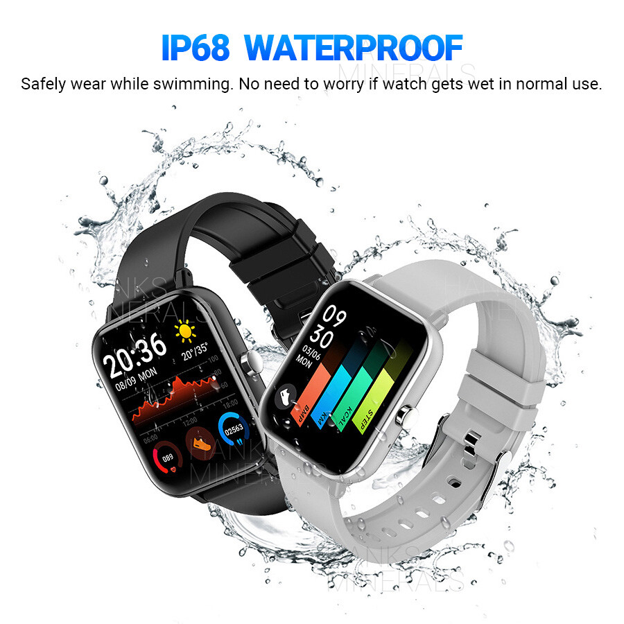 Smart Watch Touch Bluetooth Heart Rate Fitness Sport Waterproof For Android iOS