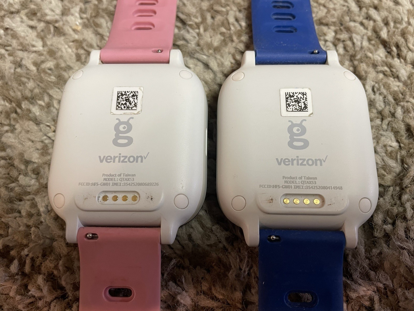Lot of 2 Verizon G Smart Watch QTAX53 – UNTESTED! FREE SHIPPING!