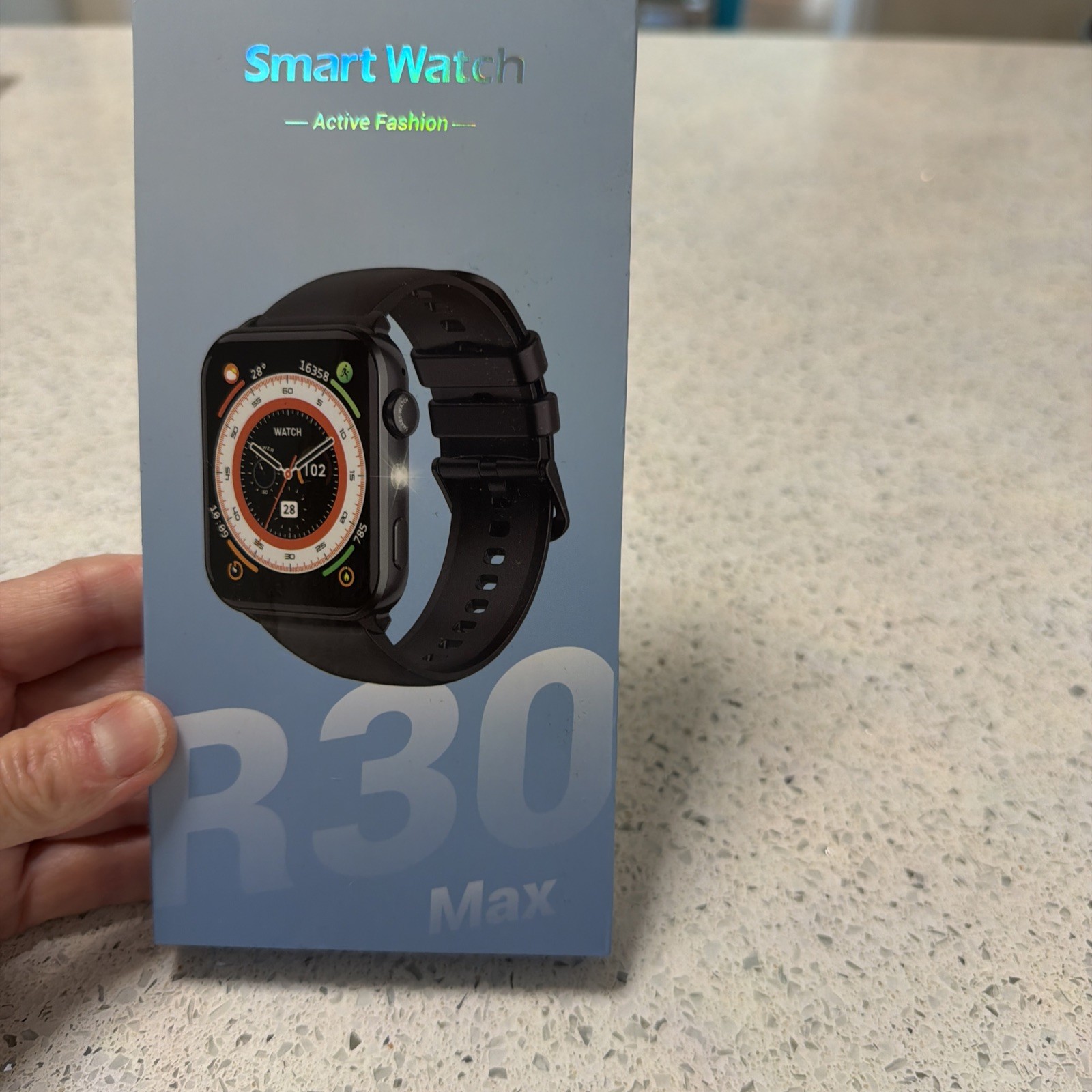 R30MAX Unisex Smart Watch Bluetooth Compatible with iPhone, Samsung, Pink
