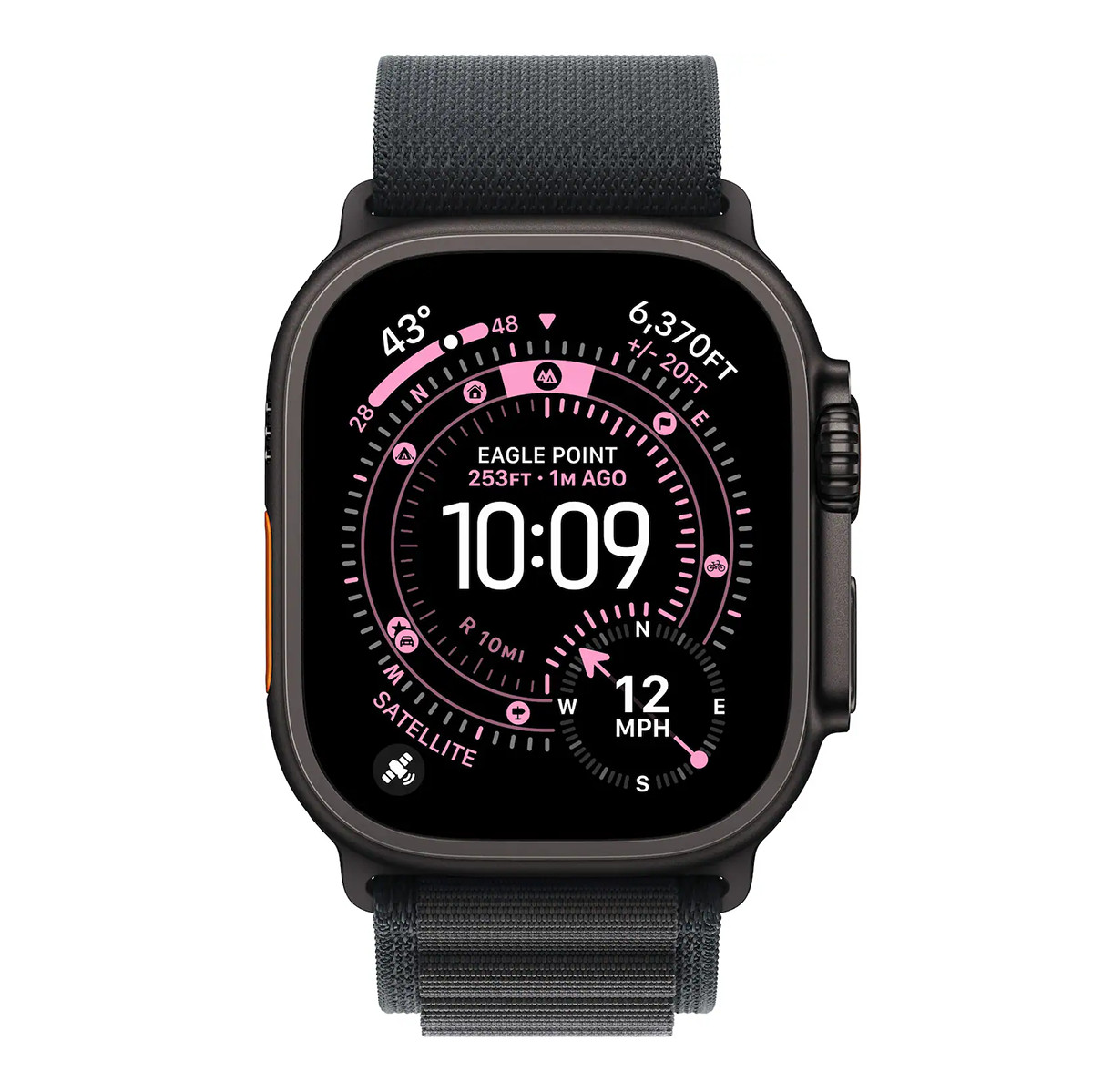 Apple Watch Ultra 3 49mm GPS+Cell Black Titanium w/ Alpine Loop L MF0X4LW/A 2025