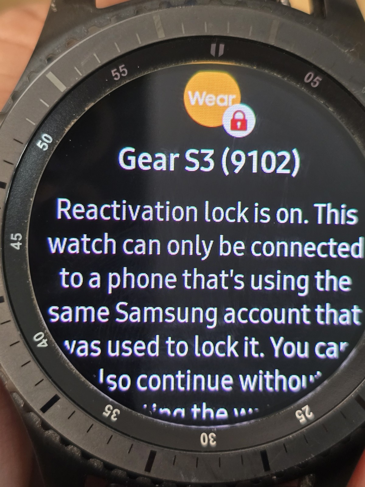 Samsung Gear S3 Frontier SM-R765T 46mm Black Gray Smart Watch Parts/Repair/As Is