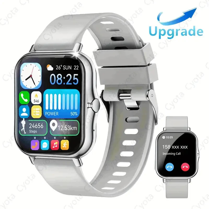 Y13 Smart Watch 1.69″ Full Touch Color Screen Fitness Tracker Bluetooth Call BLK