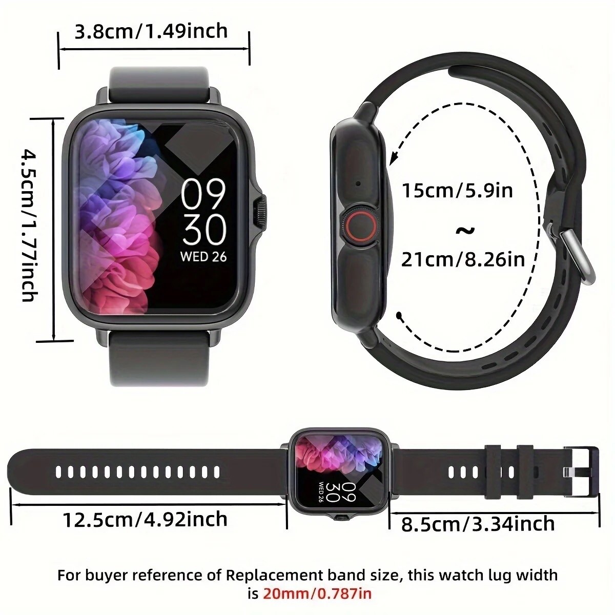 smart watch c26pro Bluetooth for iphone ios android man and Woman gift