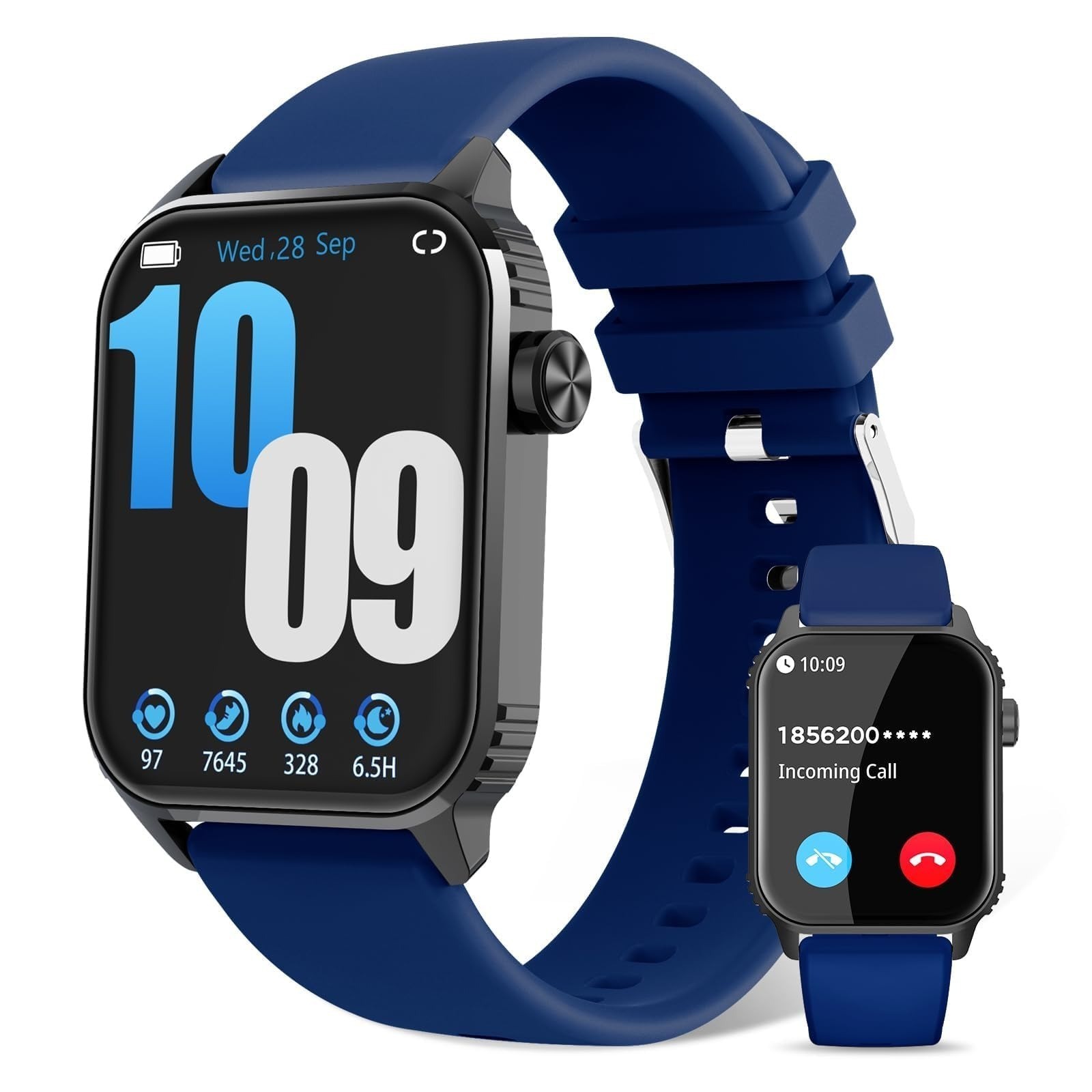 DIVOAZBVO Smart Watch, 120+ Sports Modes, 1.83″ Touchscreen, IP67 Waterproof