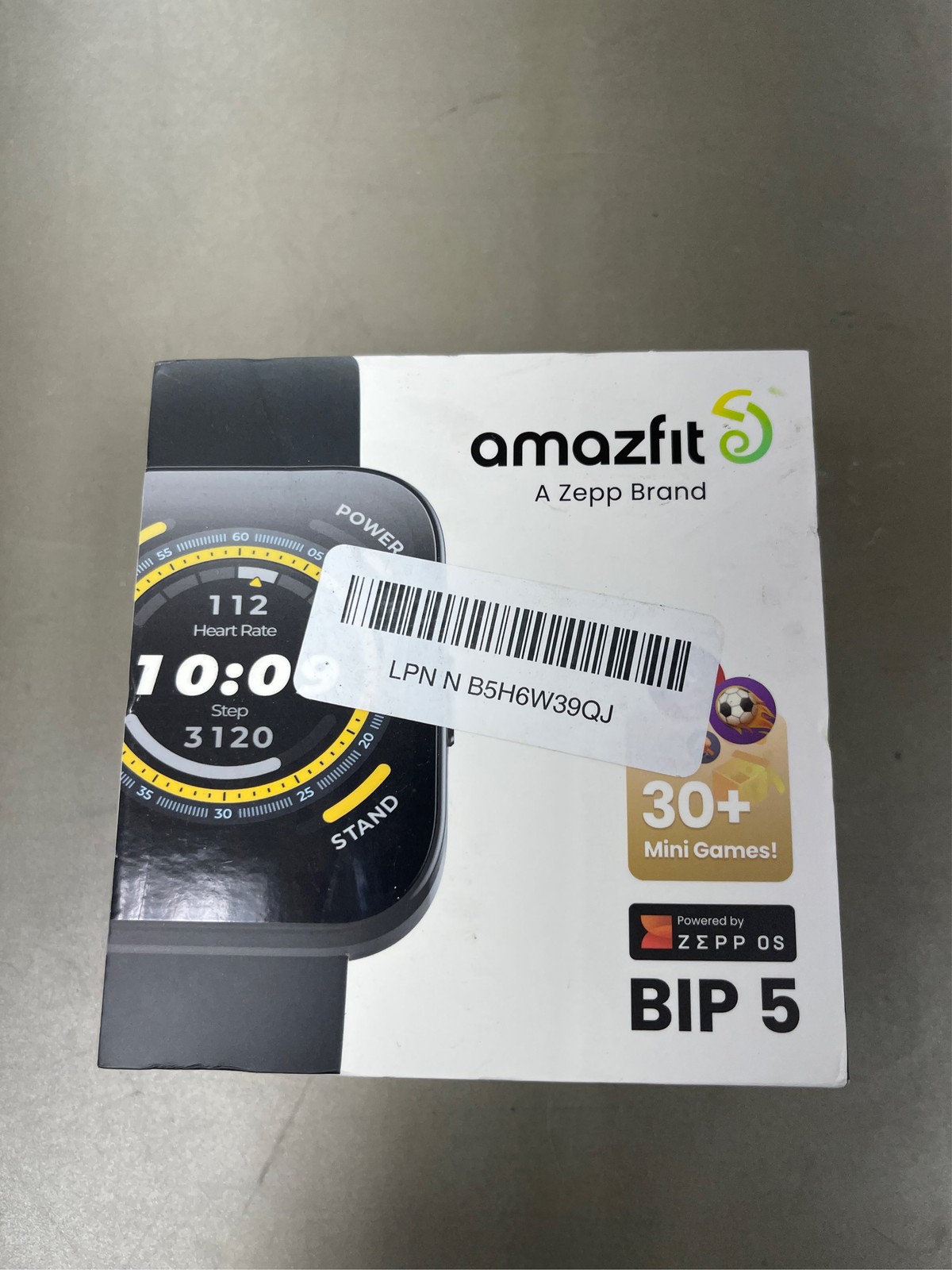 Amazfit – Bip 5 Smartwatch 49mm Polycarbonate Plastic – Black