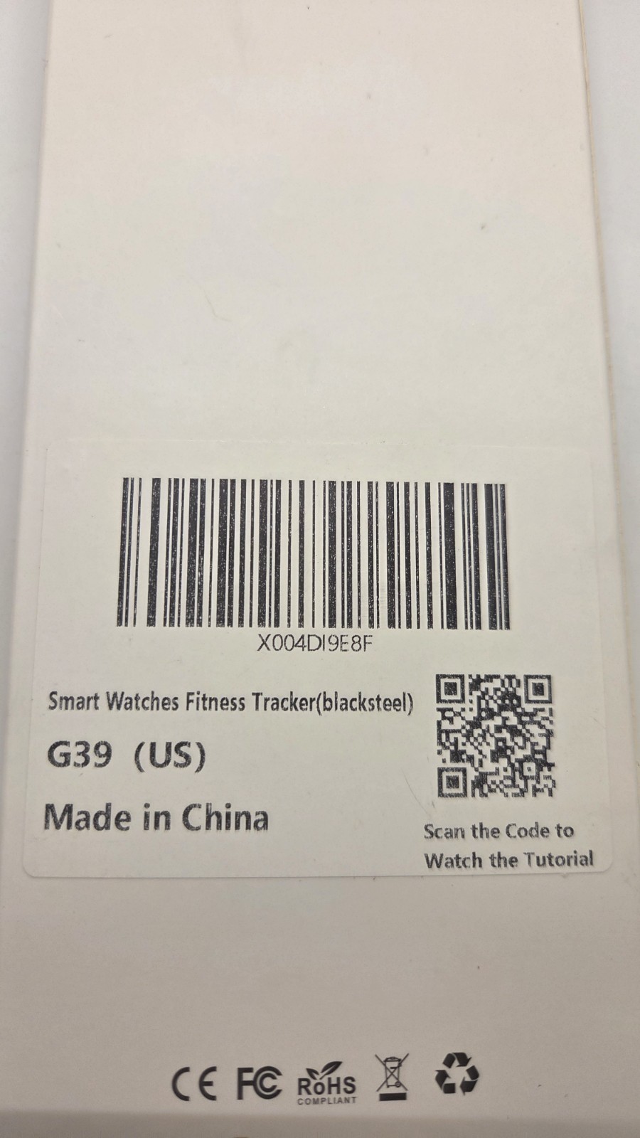 G39 Smart Watch [Black]: New (Free Shipping)