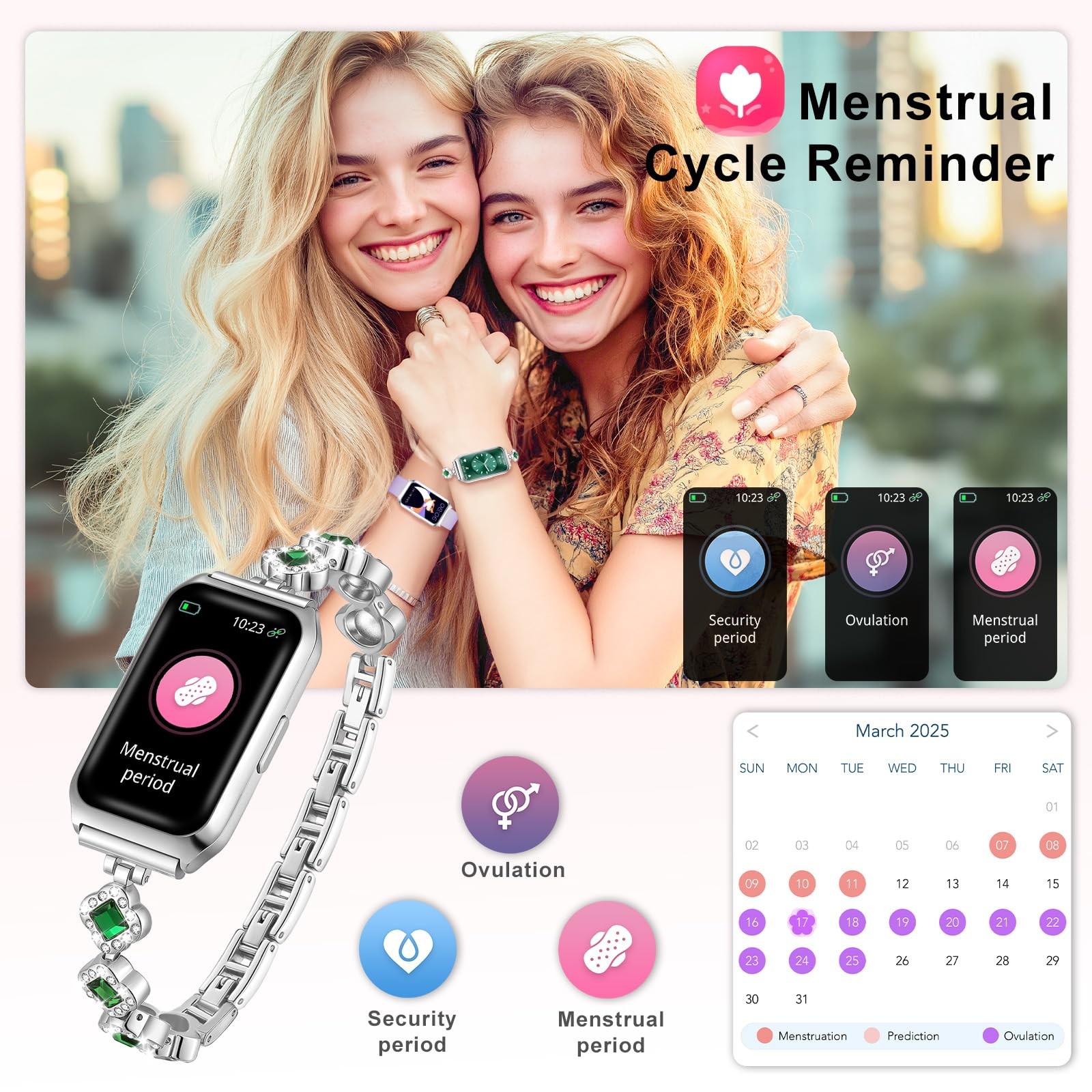 Smart Watches for Women,Fitness Tracker Watches with Sleep Monitor/Heart Rate…