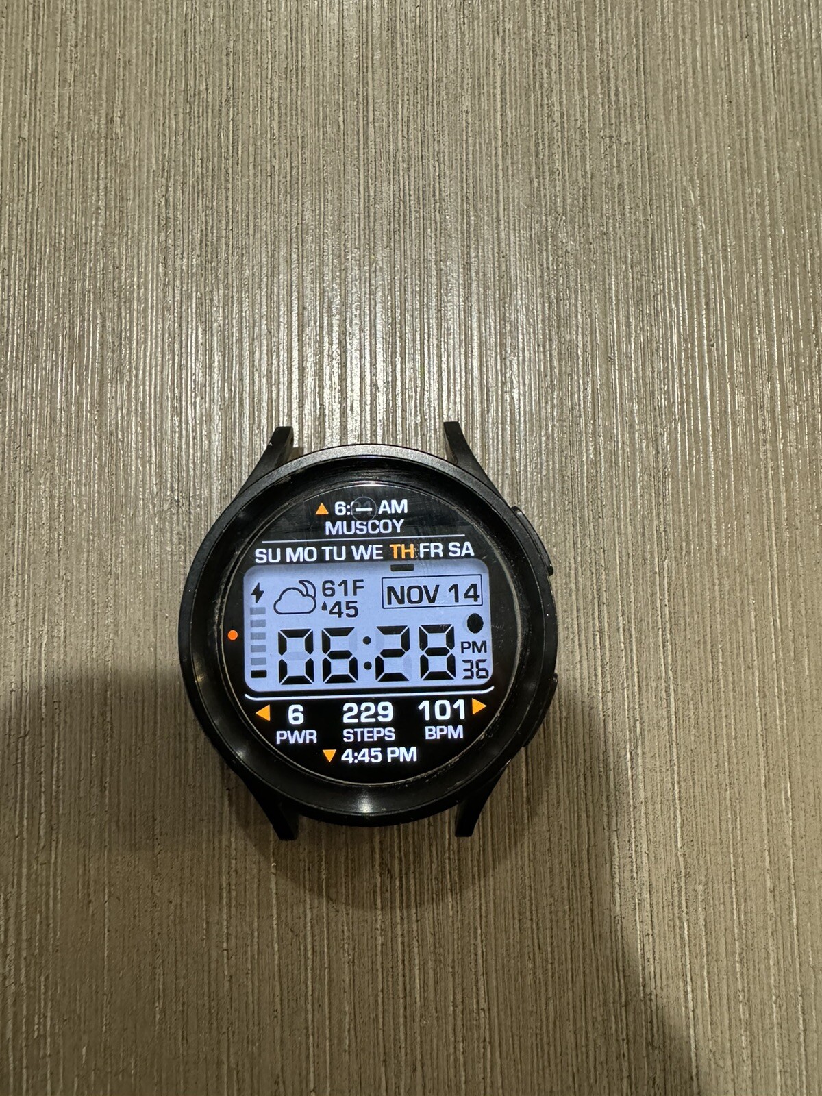 Samsung Galaxy Watch5 Pro SM-R920 45mm Titanium Case with D-Buckle Sport – Black