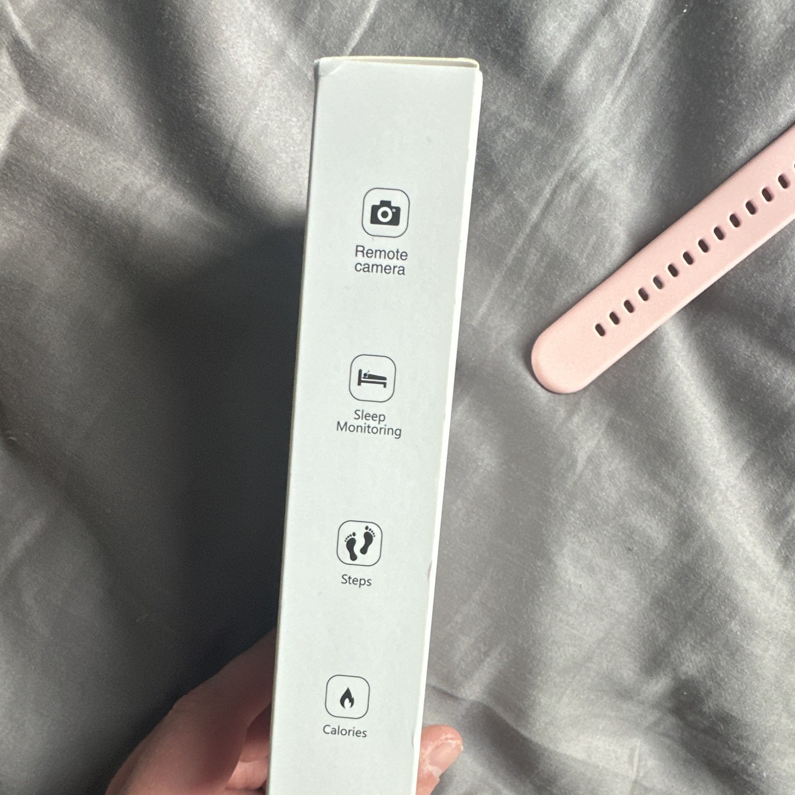 smartPulse Watch 42mm Pink Case Silicone Band Bluetooth 16GB iOS/Android