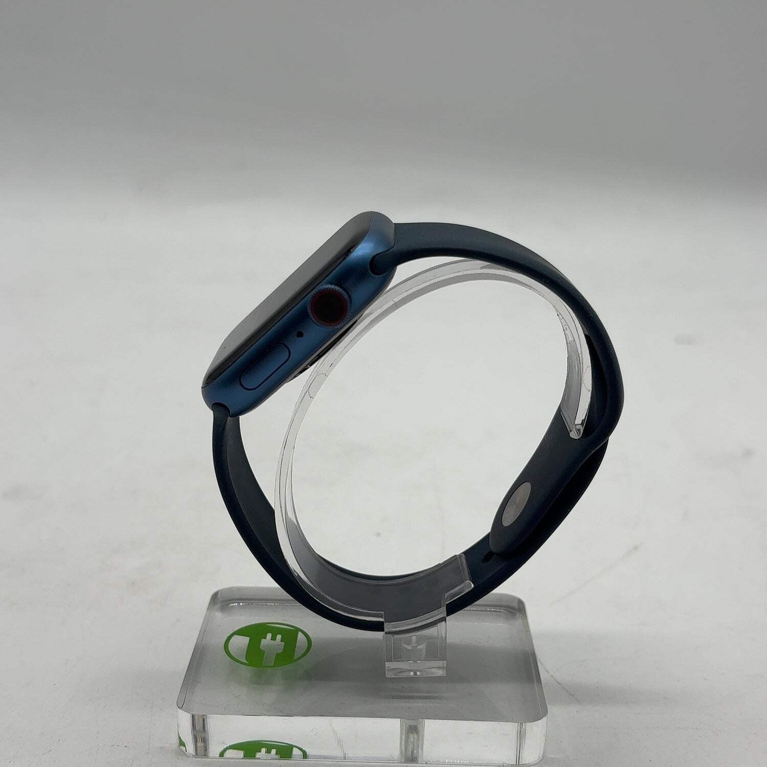 Unlocked Apple Watch Series 7 45MM Blue Aluminum Blue Sport Band MKJA3LL/A
