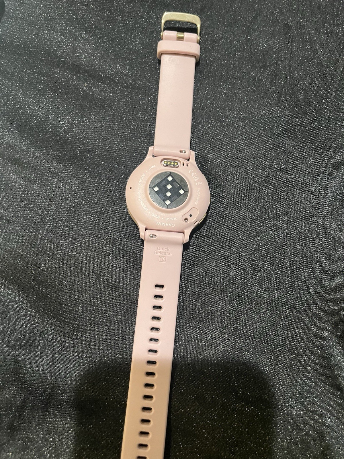 Garmin 3S 41mm Pink Metal Case GPS HR Pink Silicone Band 4GB