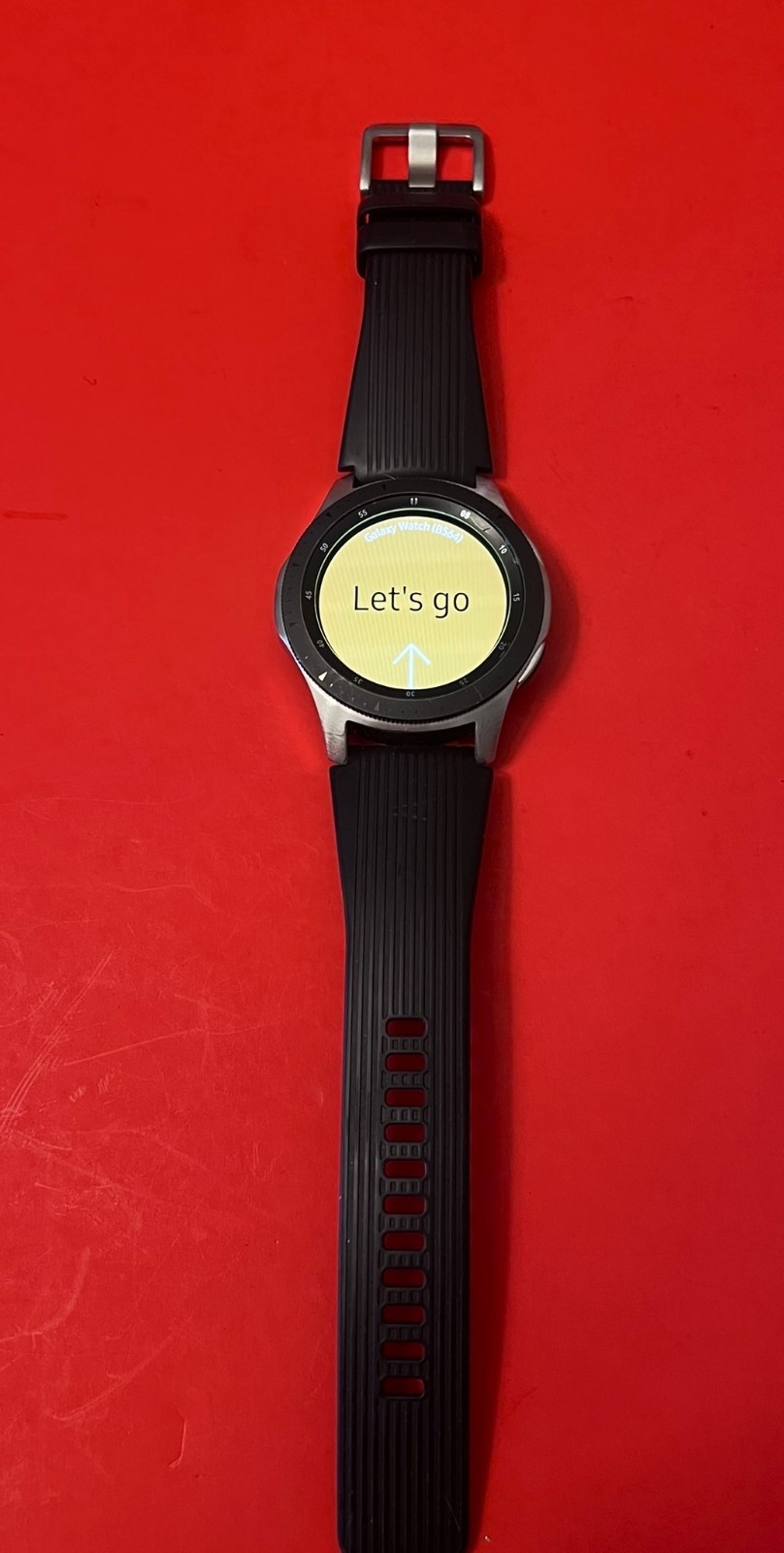 Samsung Galaxy Watch 46MM Silver SM-R800 Smartwatch Bluetooth-Great Condition