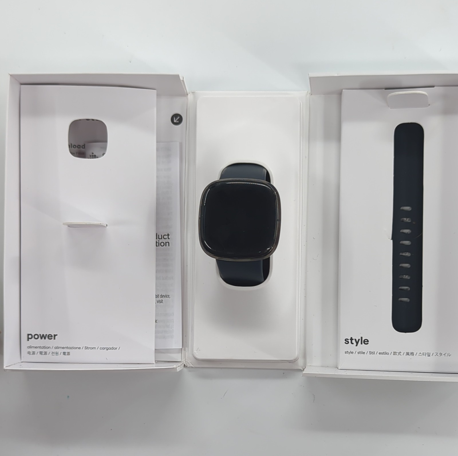 Fitbit Sense Smartwatch ECG GPS Heart Rate Monitor Black Silicone Band