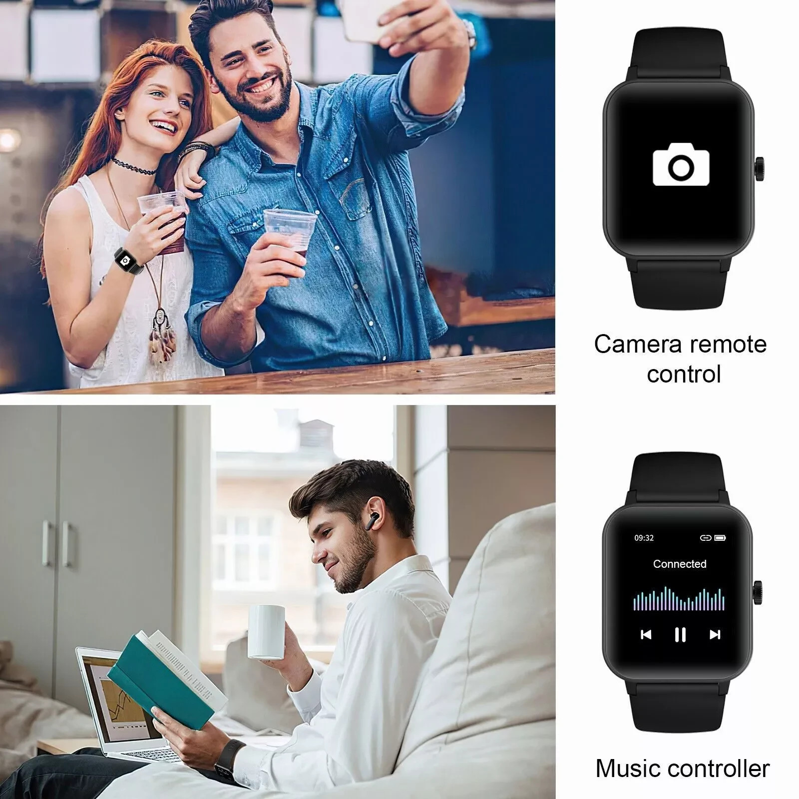 2026 Smart Watch For Men/Women, Waterproof Smartwatch Bluetooth iPhone Samsung