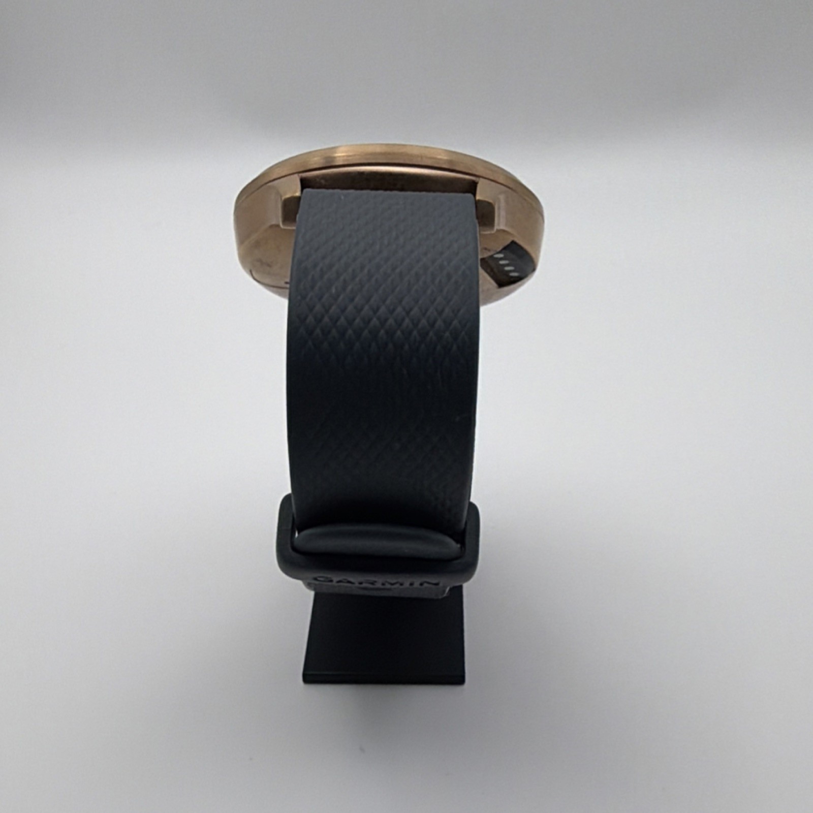 Garmin Vivomove HR 39mm Gold Aluminum Case Black Silicone Band HR Android iOS