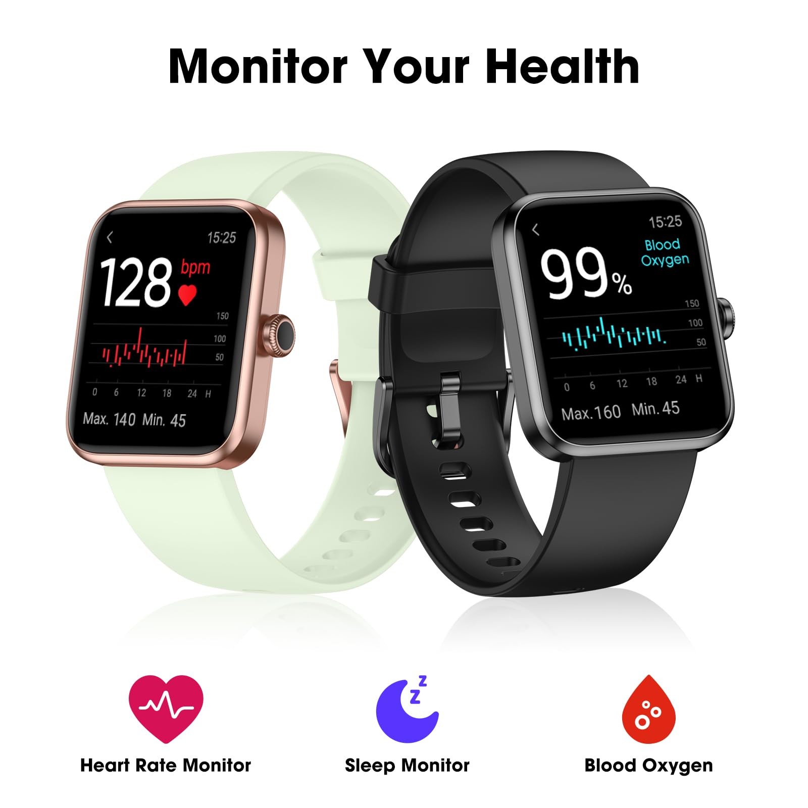 , Fitness Tracker with Heart Rate, , Sleep Tracker