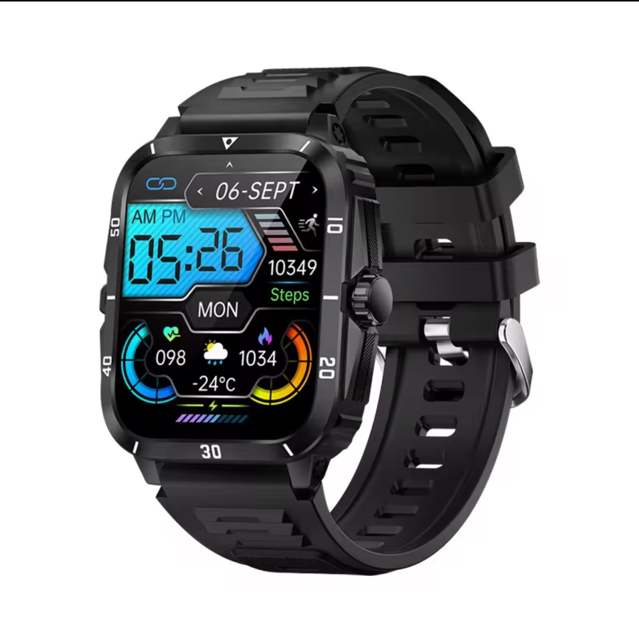 Military Smart Watch Touch Screen, Bluetooth Call