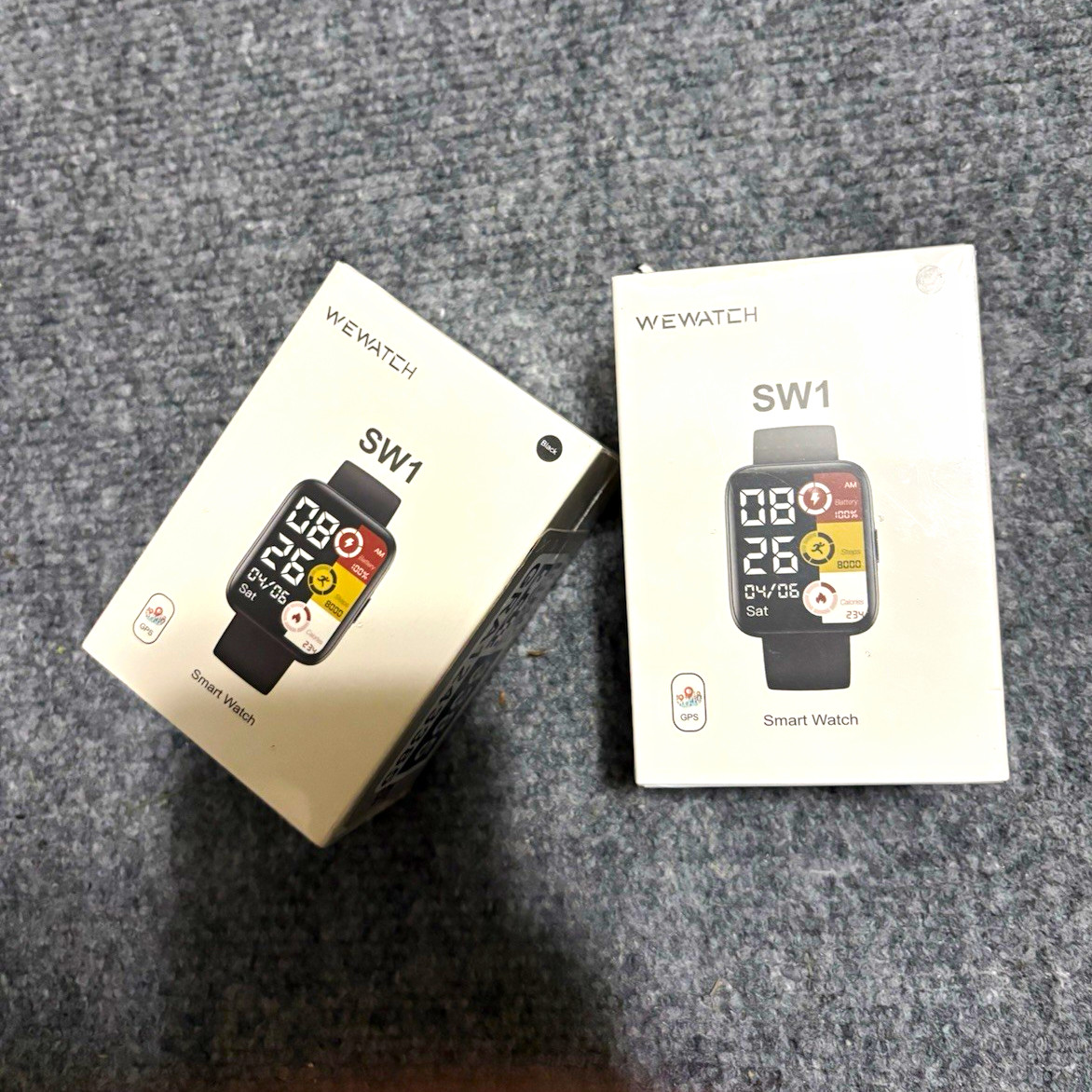 2x WEWATCH Smartwatch with GPS, and health features – new in boxes￼