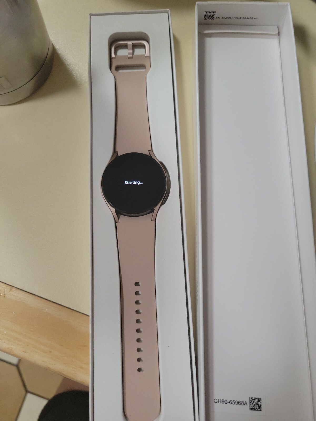 Samsung Galaxy Watch4 SM-R865 40mm Aluminum Case with Sport Band – Pink Gold (L…