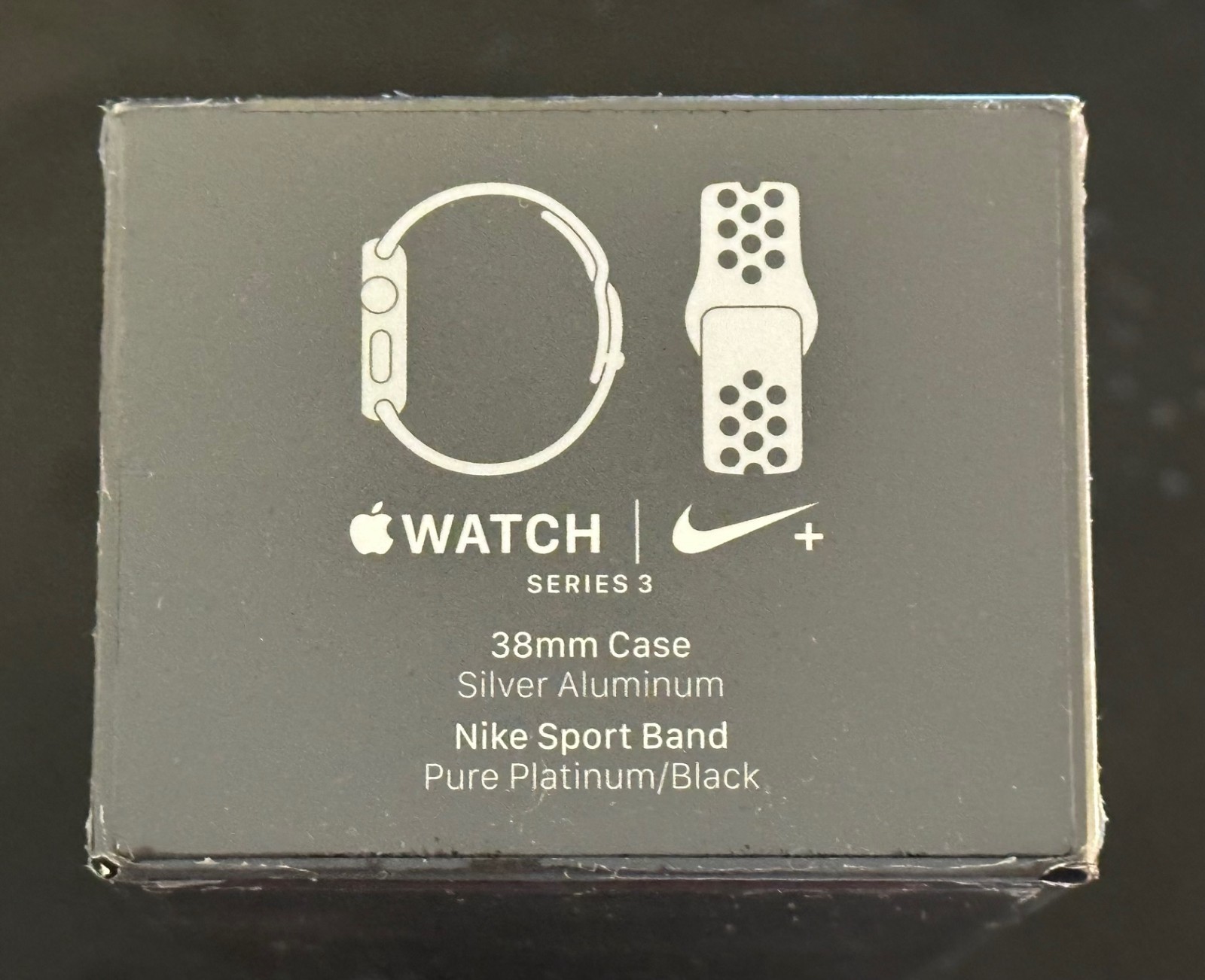 Apple Watch Nike+ Series 3 MQKX2LL/A 38mm Silver Al Pure Plat/Black Nike Sport