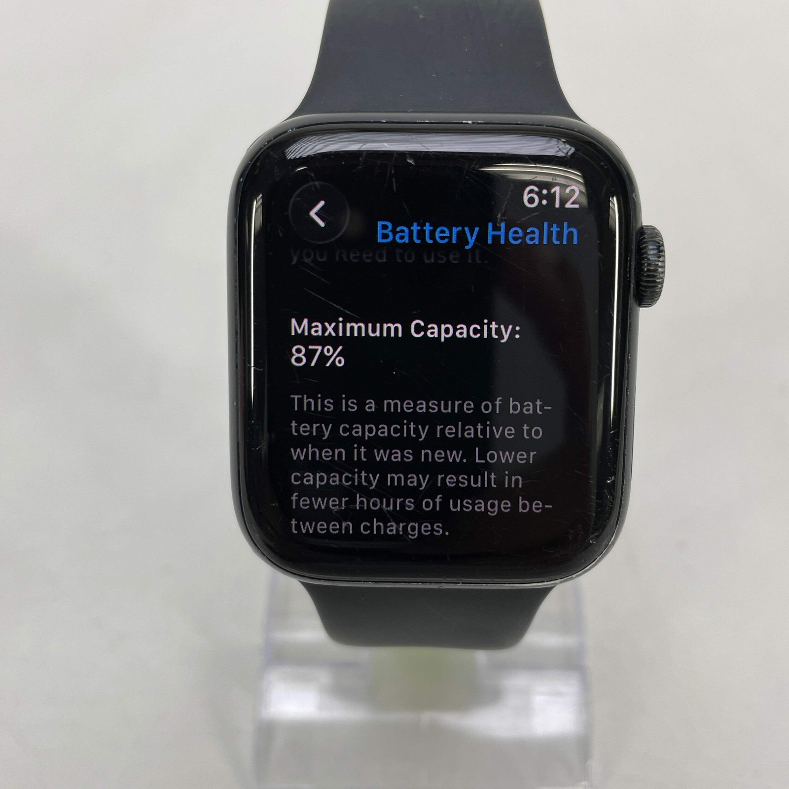 GPS Only Apple Watch SE 2nd Gen 44MM Midnight Aluminum Black Sport Band MNTG3LL/