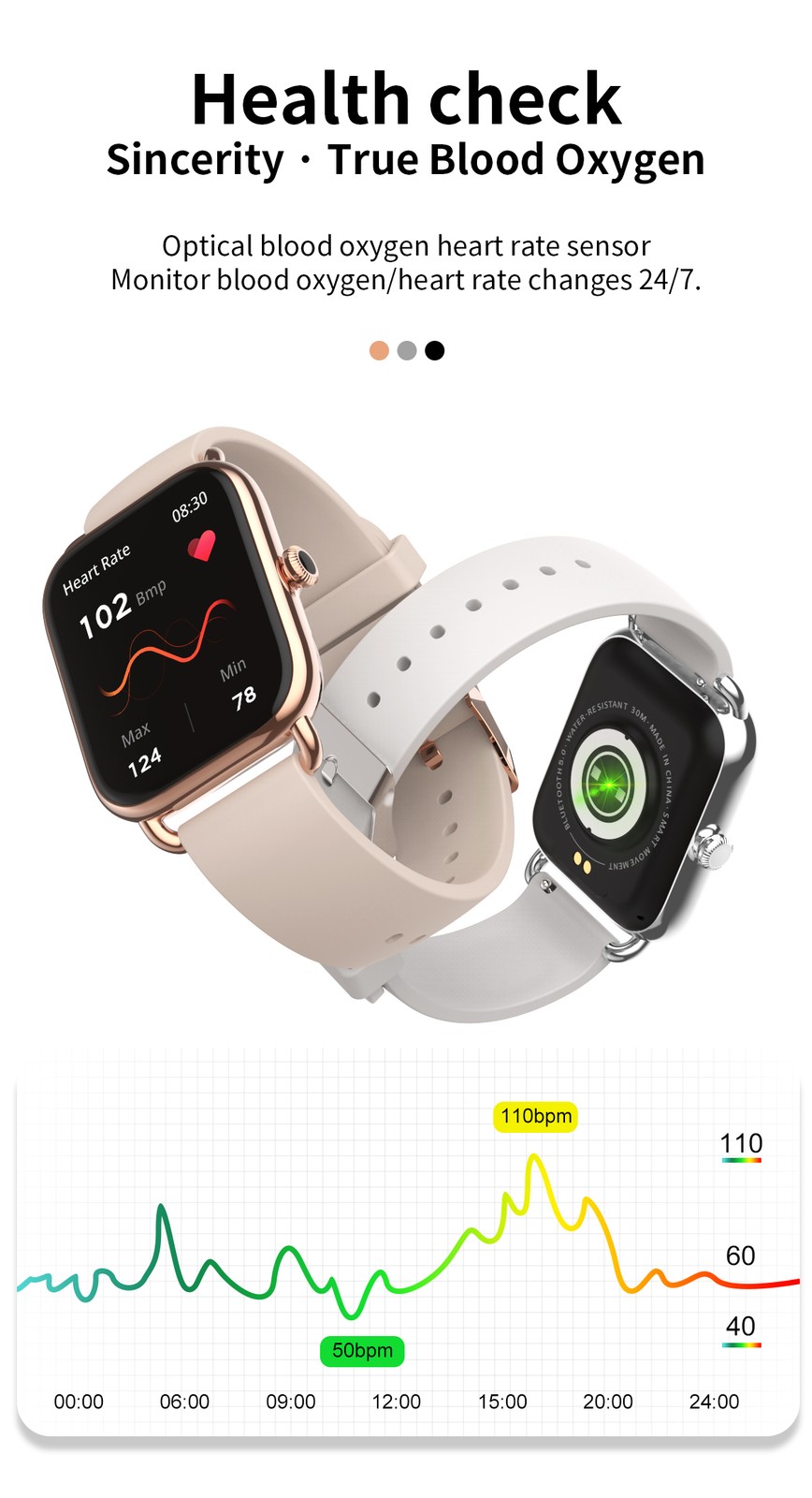 Smartwatch Men/Women Watch Bluetooth Call IP67 Fashion For iOS and Android