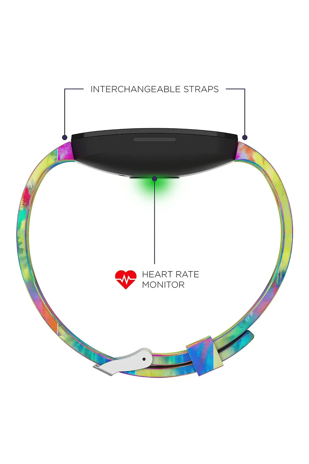 NEW iTouch Active Health & Fitness Tracker Smartwatch Tie Dye Heart Rate Monitor