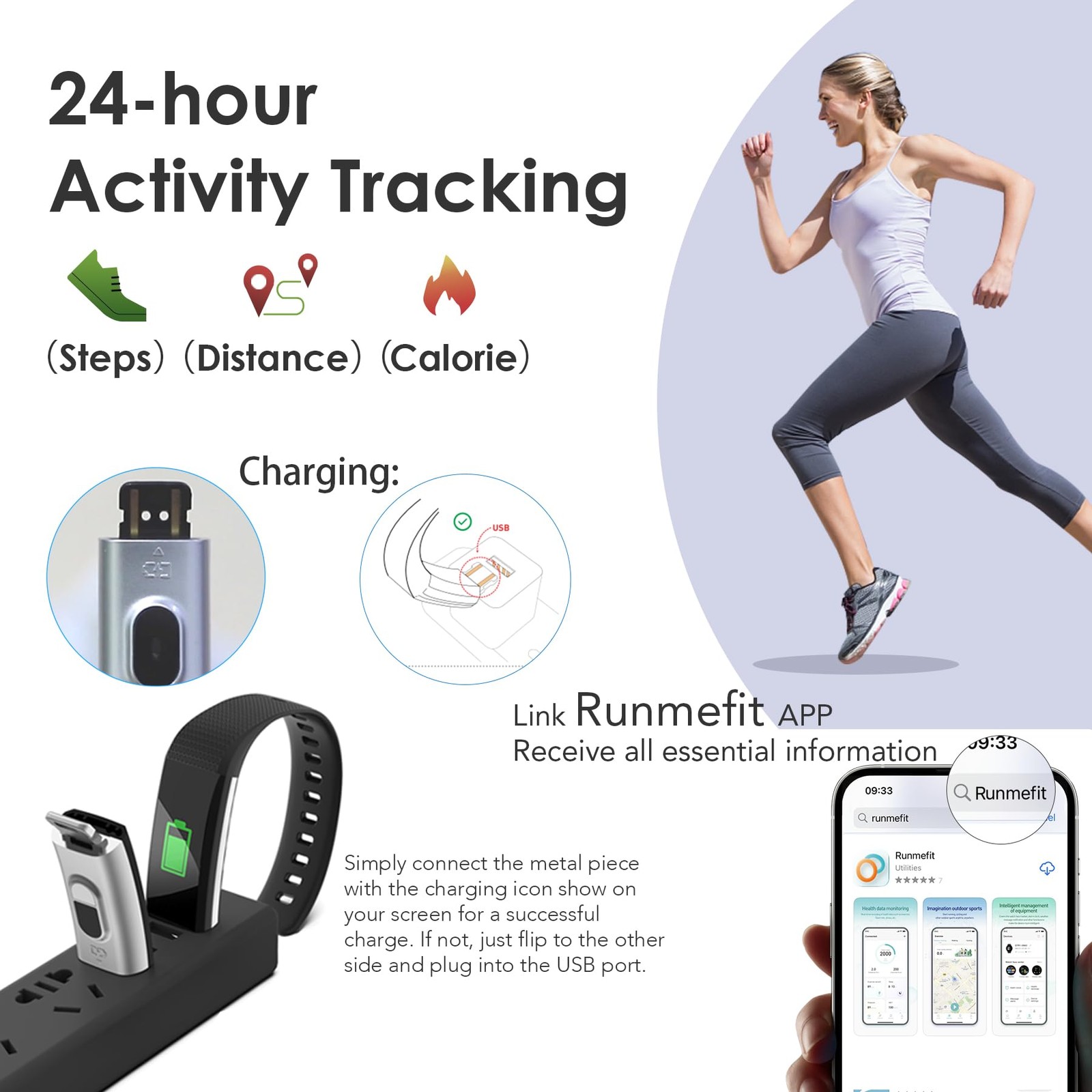 Reloj Inteligente Negro Para Hombre Mujer Android Monitor De Pulso En Oferta New