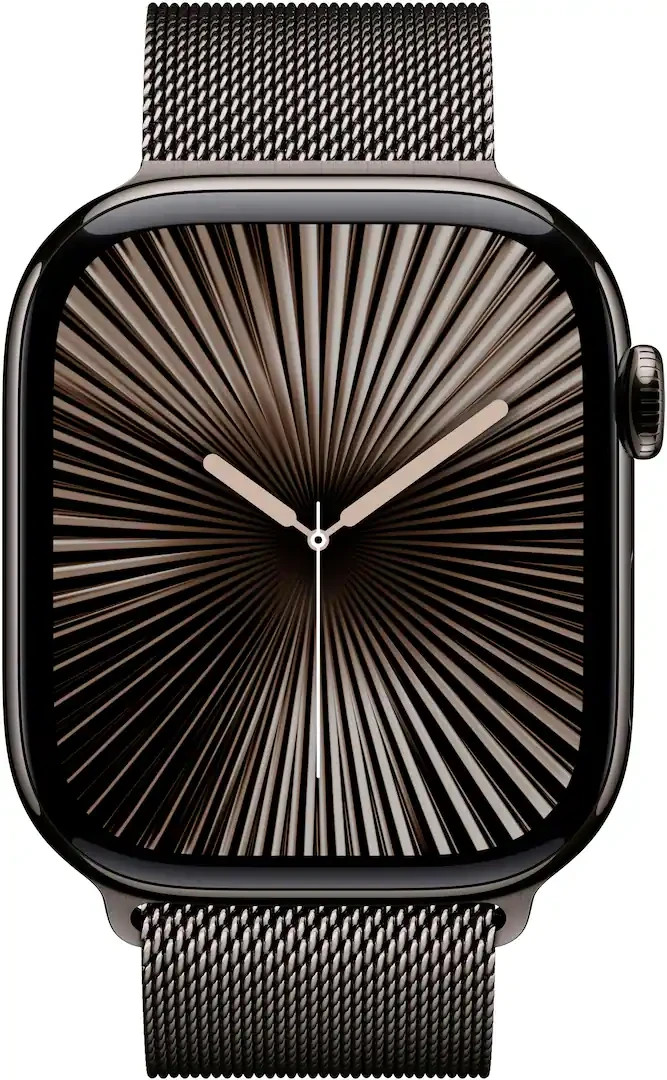 Apple Watch Series 10 (GPS+Cellular) 46mm Titanium Case Slate Milanese Loop M/L