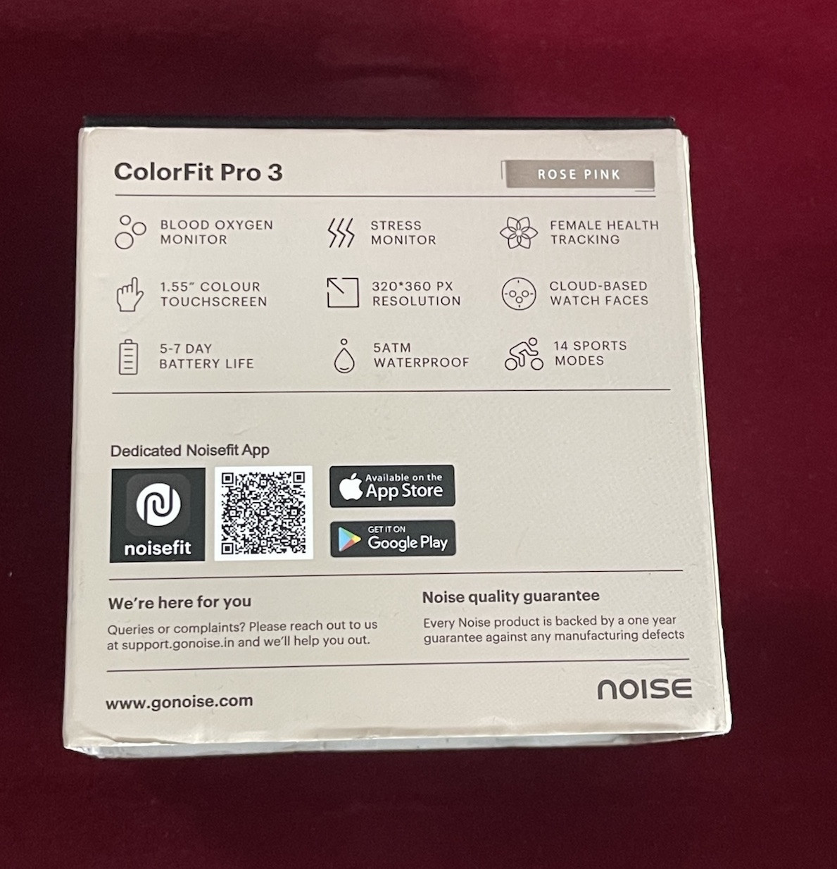 Noise ColorFit Pro 3 Spo2 Smart Watch for Android & iOS Phones