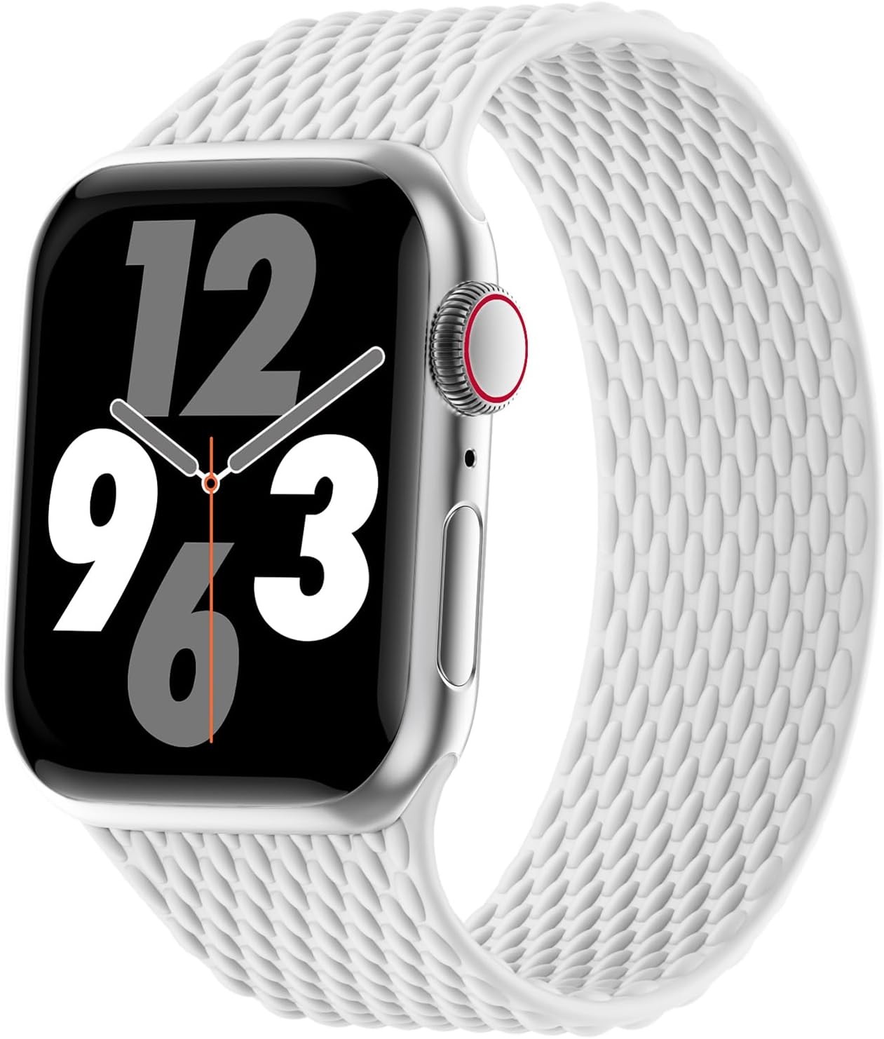 Silicone Braided Solo Loop Strap Compatible with Apple Watch 38mm 40mm 41mm