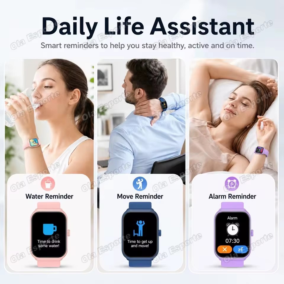 2026 New Men’s Smart Watch Women’s Gift 2.01 HD Full Touch Screen Sport Fitness