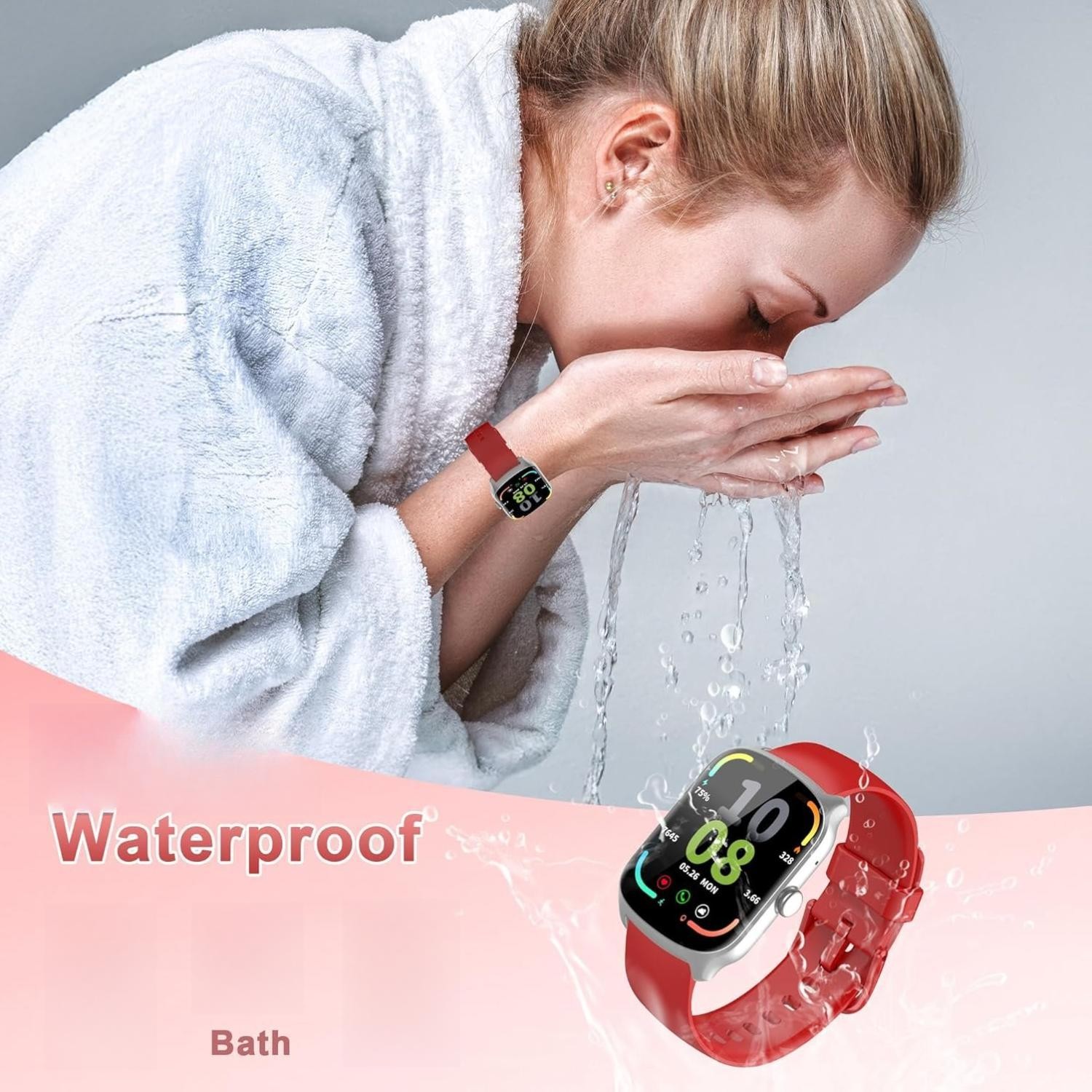 Smart Watch for Men Women, 1.95” HD Curved Screen Smartwatch(Answer/Make