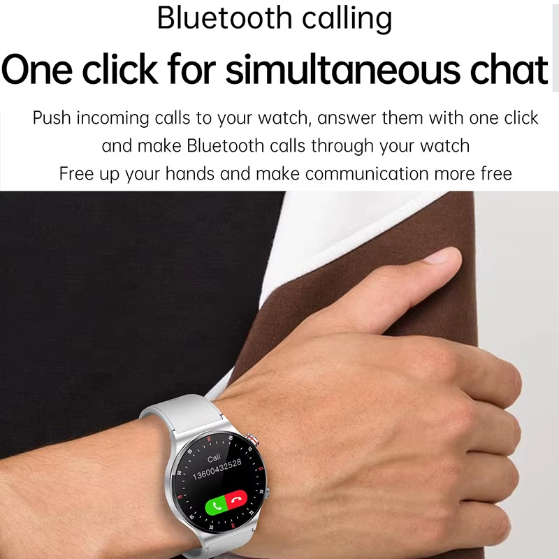 GPS ECG+PPG Bluetooth Call Smart Watch Men 2025 Sports Bracelet NFC Waterproof C