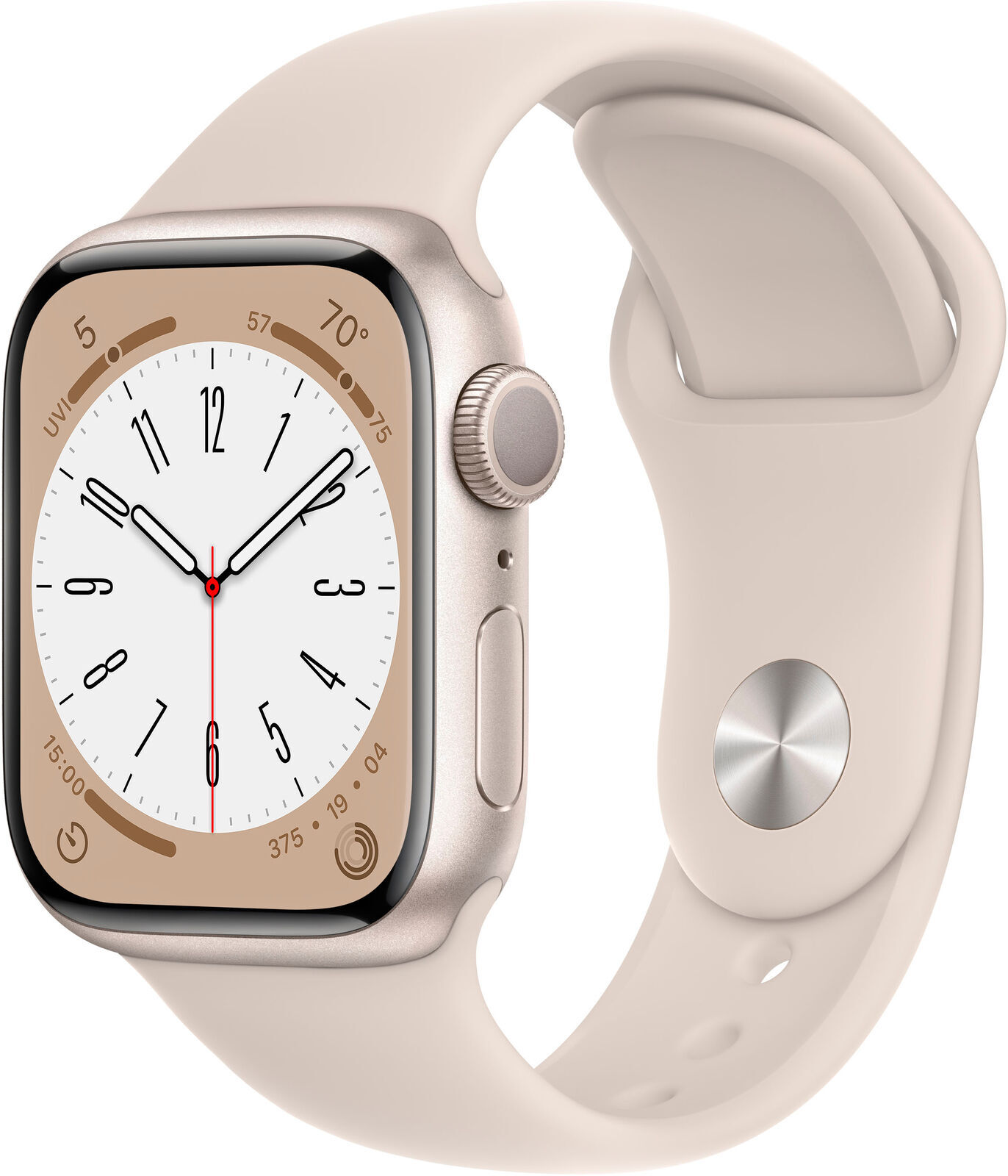 Apple Watch Series 8 (GPS+LTE) 41MM Starlight Aluminum Case Starlight Sport Band