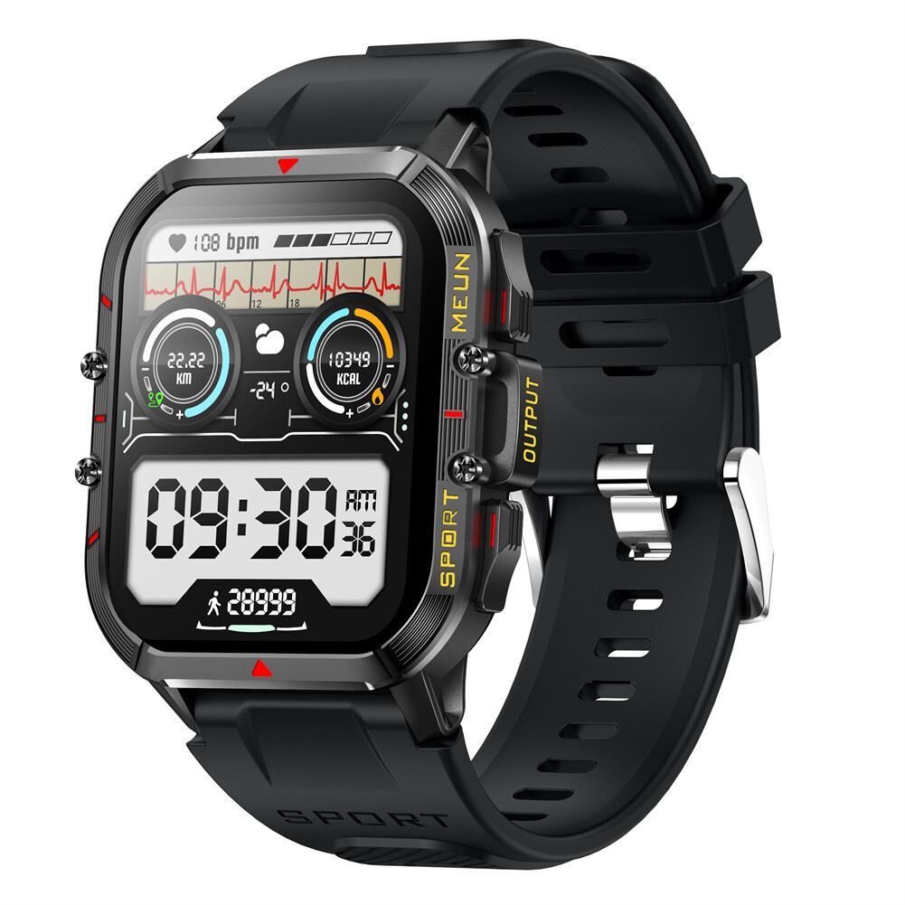 Smart Watch Men Bluetooth Call 1.96 inch Touchscreen Activity Fitness Tracker