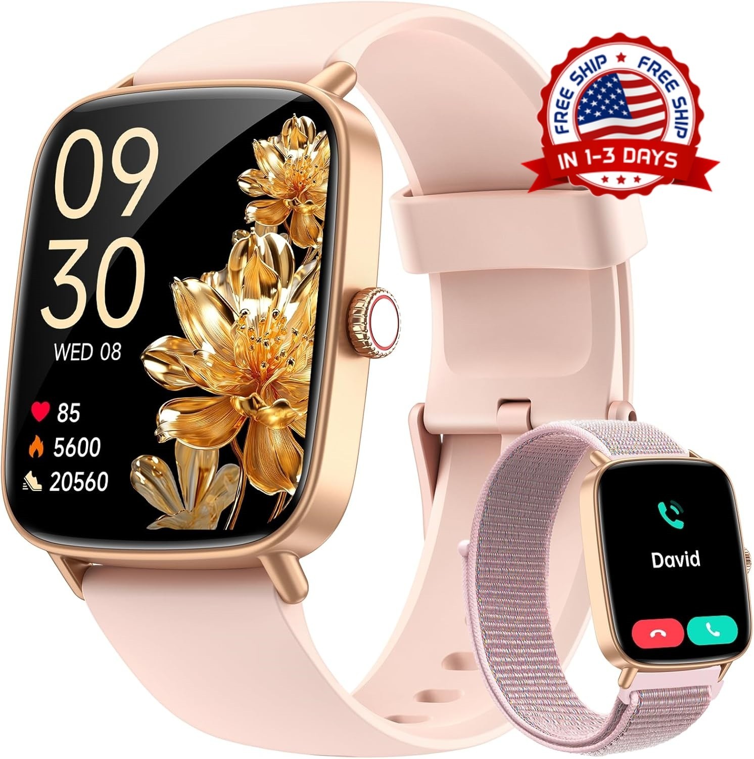 Reloj inteligente para mujeres,compatible con iPhone,Samsung, NUEVO